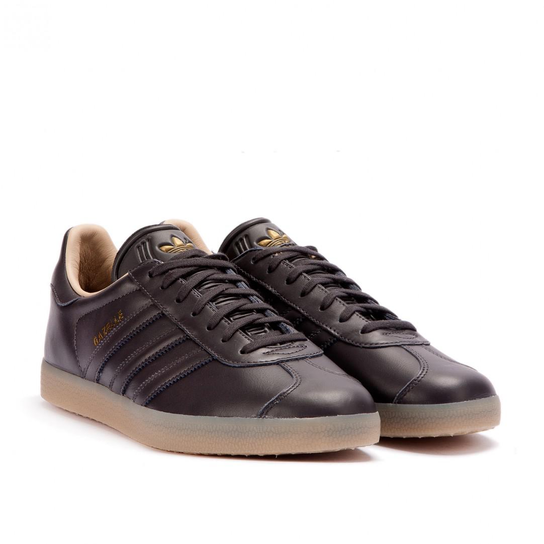 qqqwjf.black leather gazelle trainers , Off 63%,dolphin-yachts.com