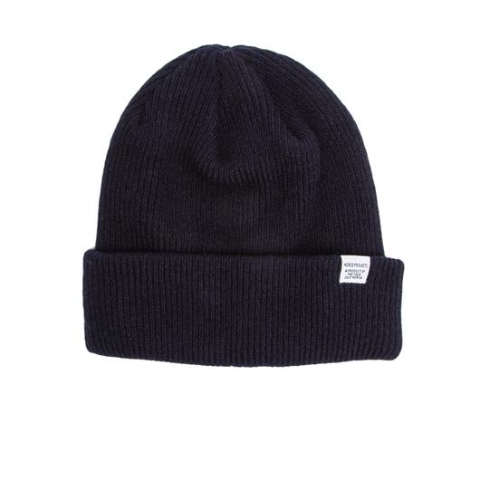 Norse Projects Norse Beanie in Navy 