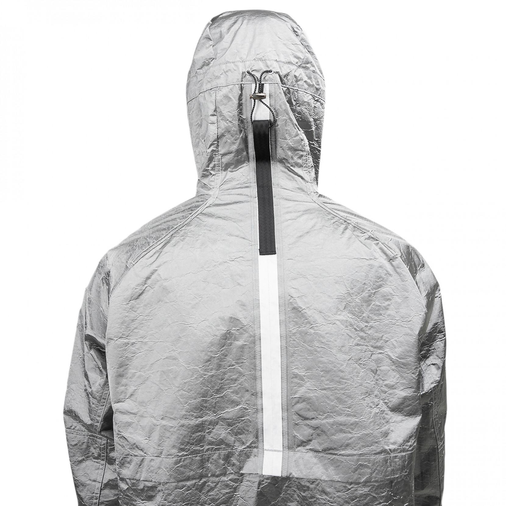 nike tech pack metallic silver jacket