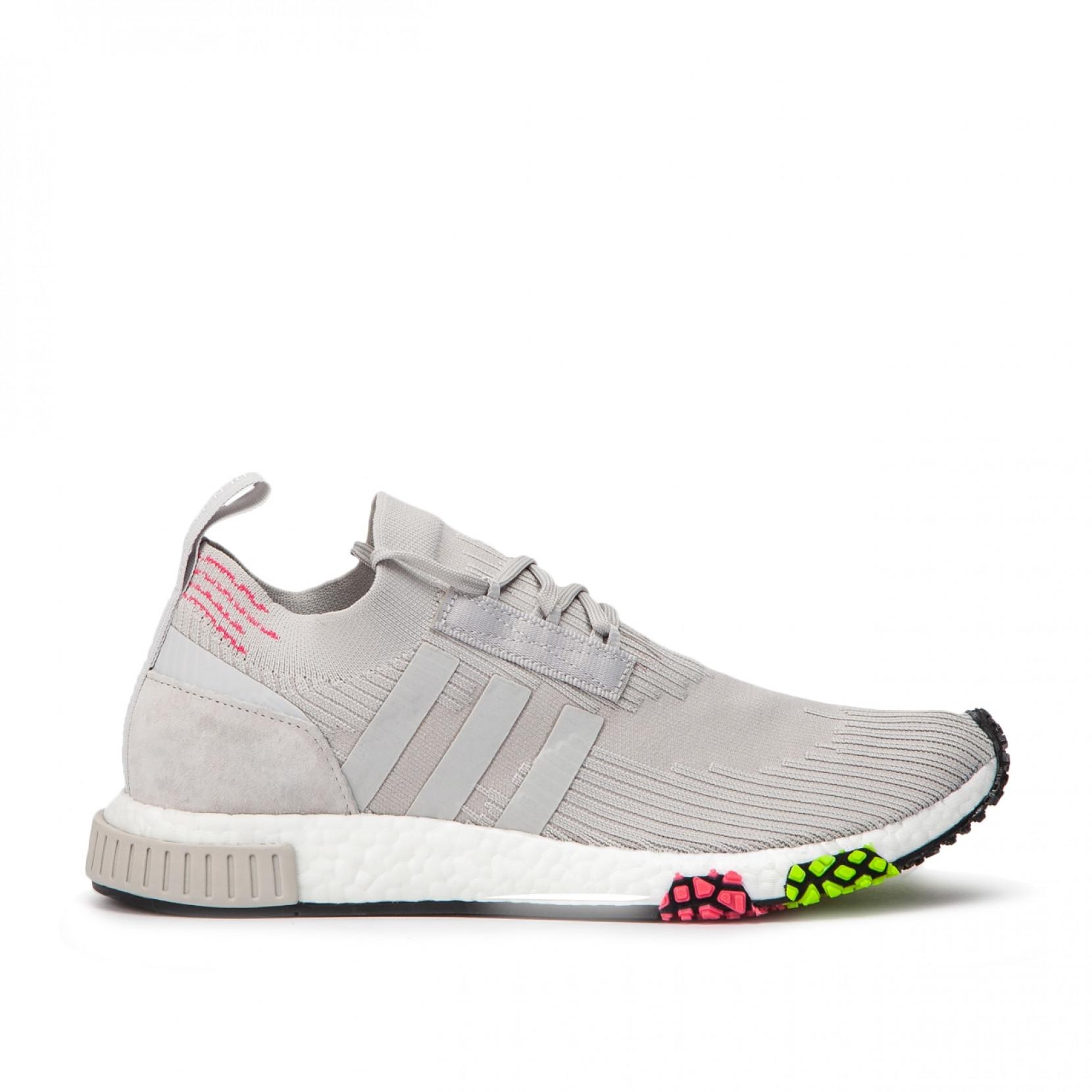 adidas Synthetic Nmd Racer Primeknit Trainer in Grey (Gray) for Men - Lyst