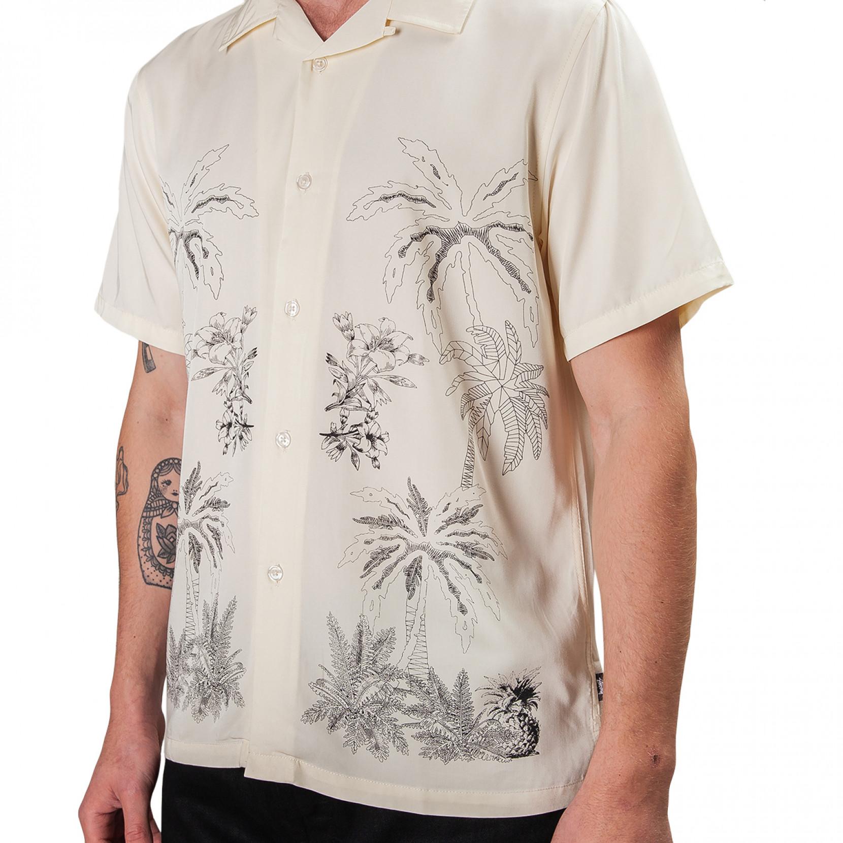 Stussy Palm Tree Shirt in Beige 