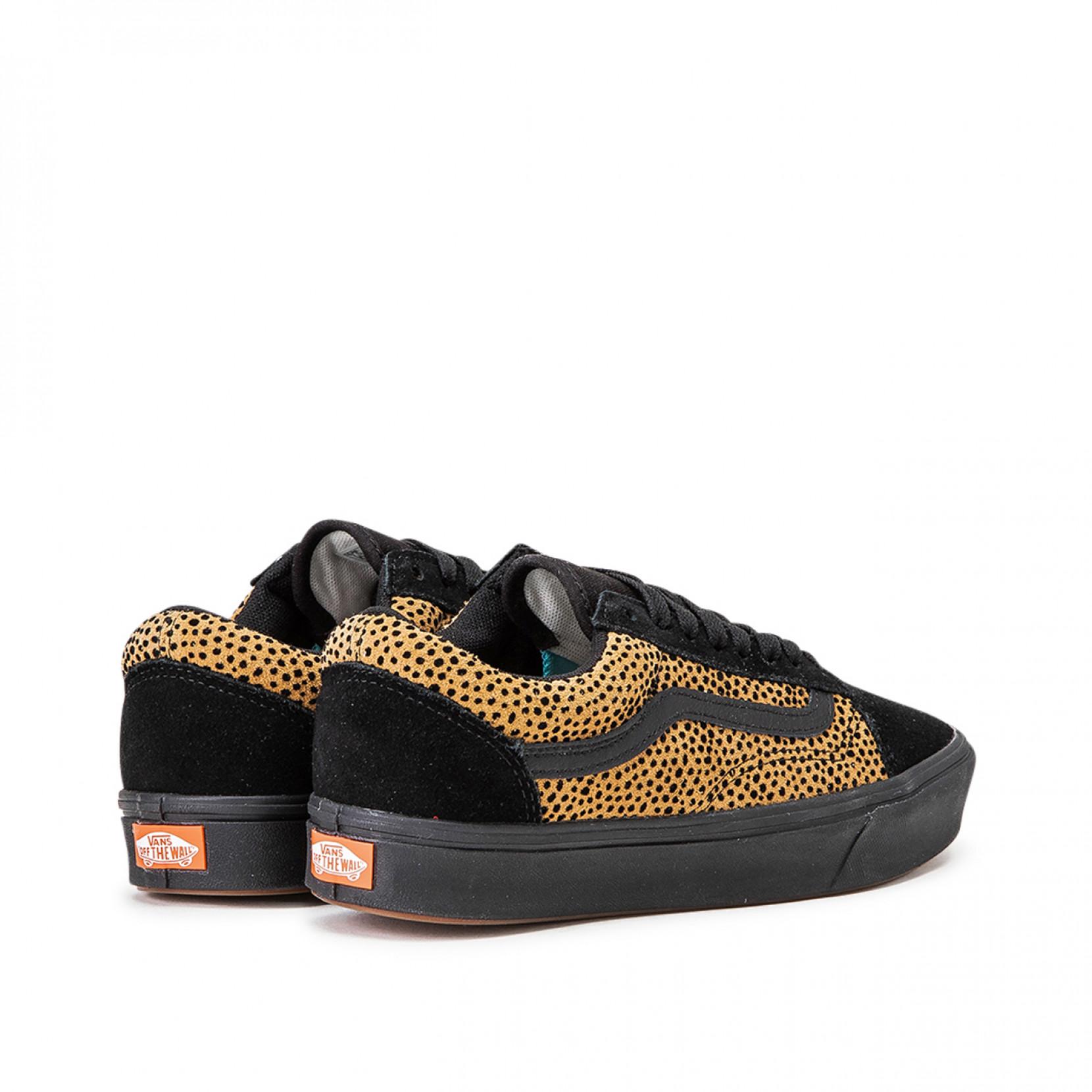 Vans Canvas Tiny Cheetah Comfycush Old Skool Shoes in Black | Lyst Canada