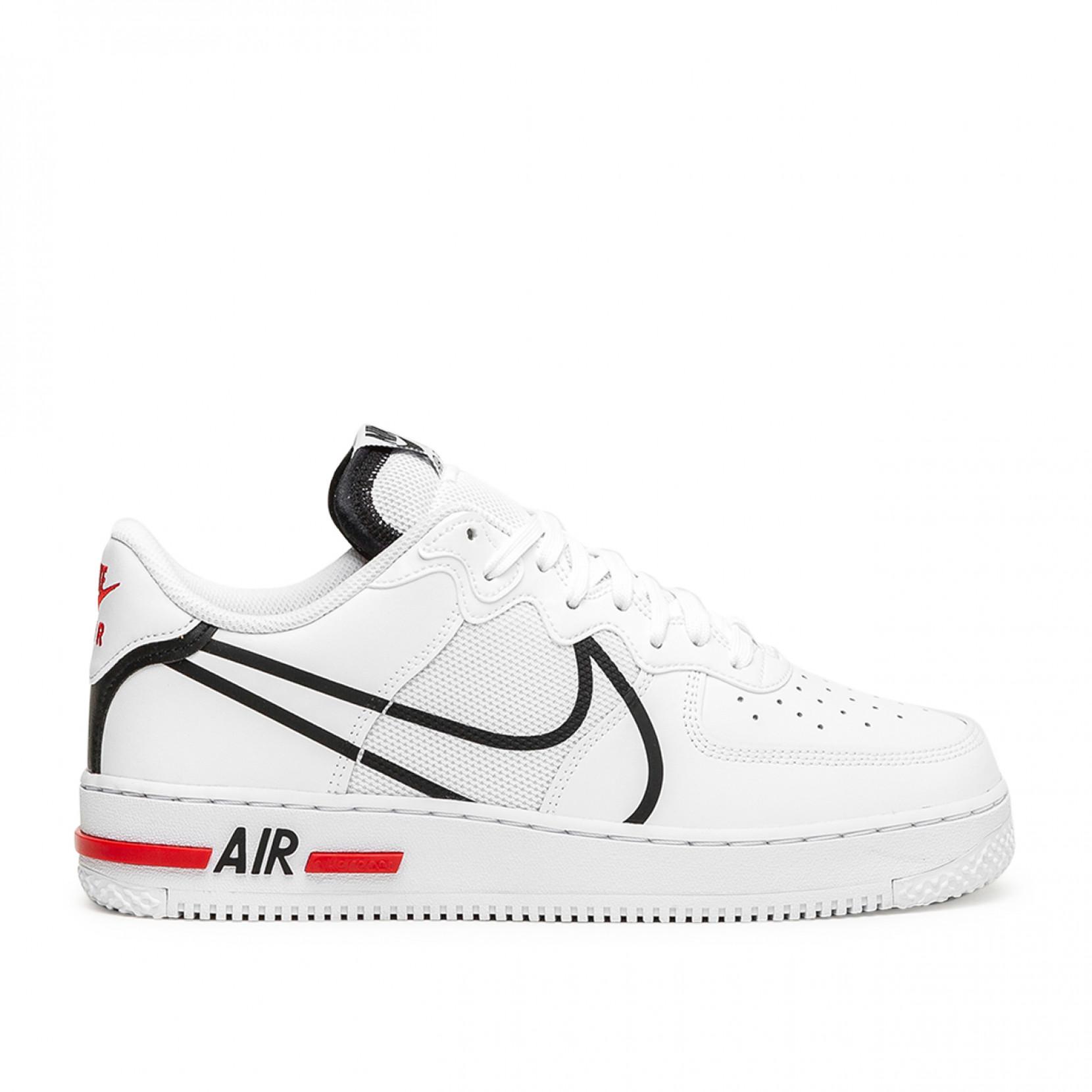 Nike Air Force 1 React Shoe in White/Black (White) for Men - Lyst