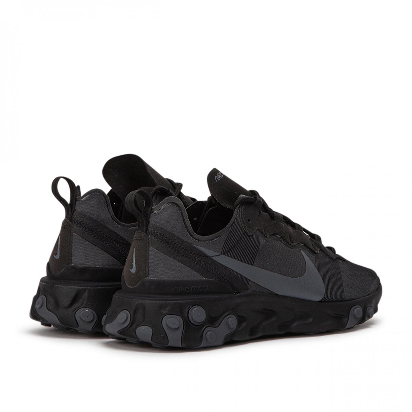 nike react black grey