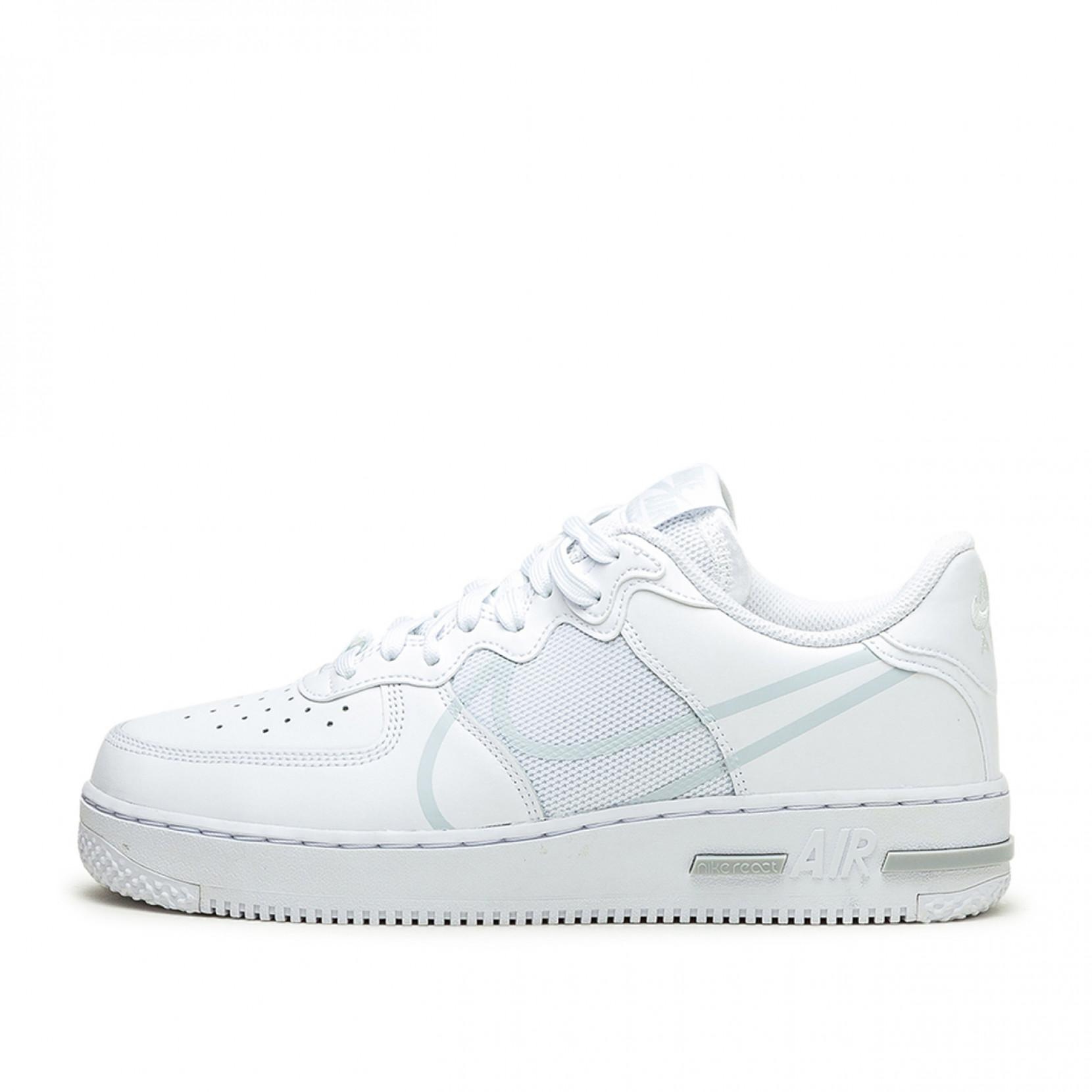 air force 1 react all white