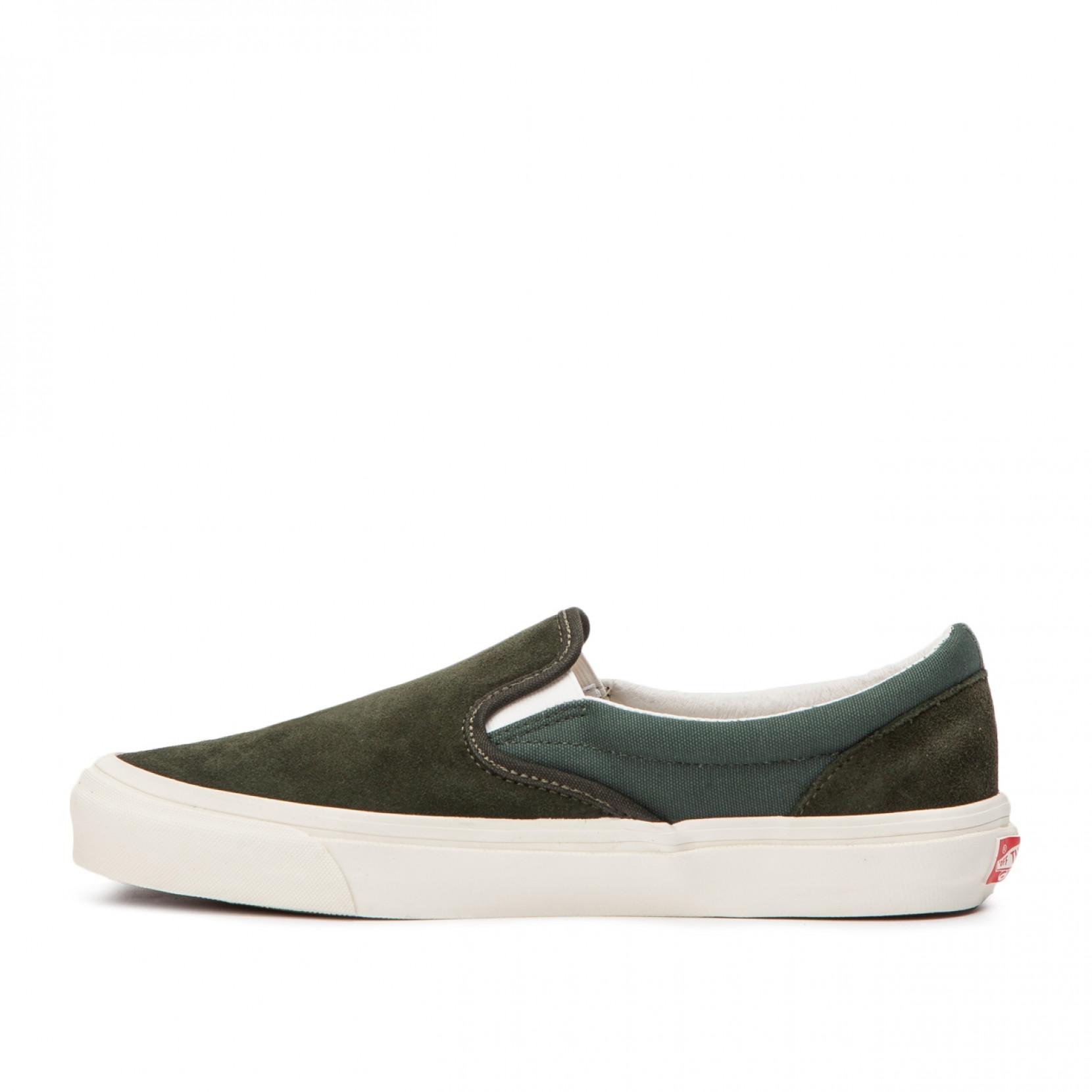 green slip on vans