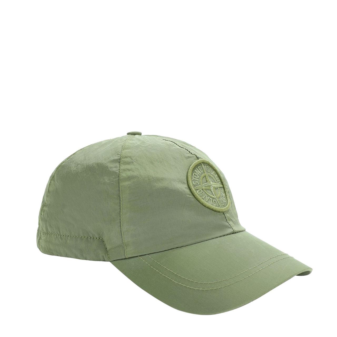 Stone Island Synthetic Nylon Metal Cap in Olive (Green) for Men - Lyst