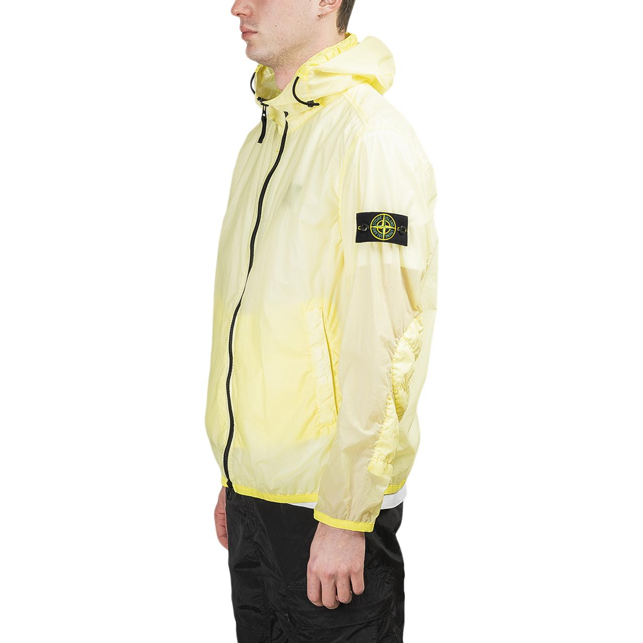 Stone Island Synthetic Lamy Velour Zip Hooded Shell Jacket in Yellow for  Men - Lyst