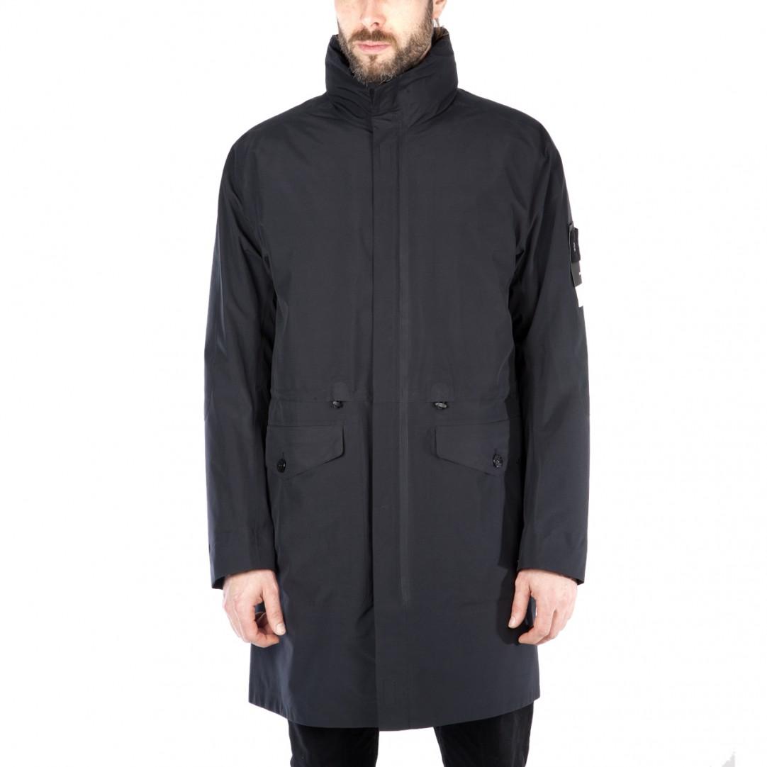 Stone Island Tank Shield "ghost Piece" Trenchcoat in Black for Men - Lyst