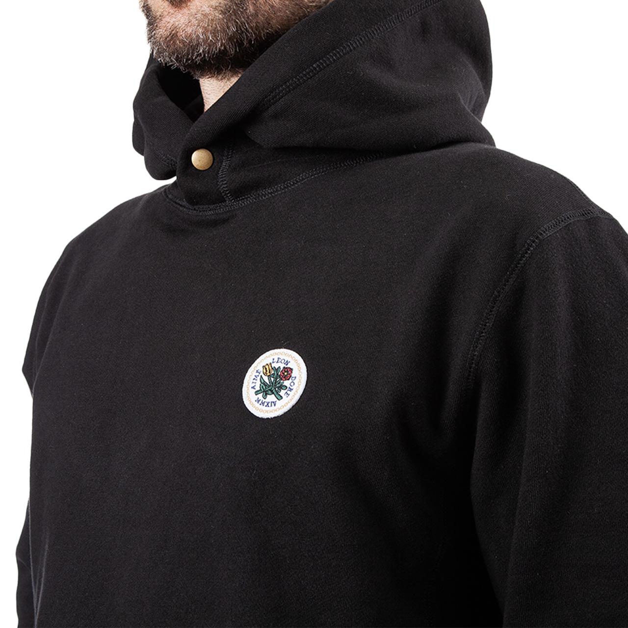 Download Aimé Leon Dore Mock Hoodie Left Chest Patch in Black for Men - Lyst