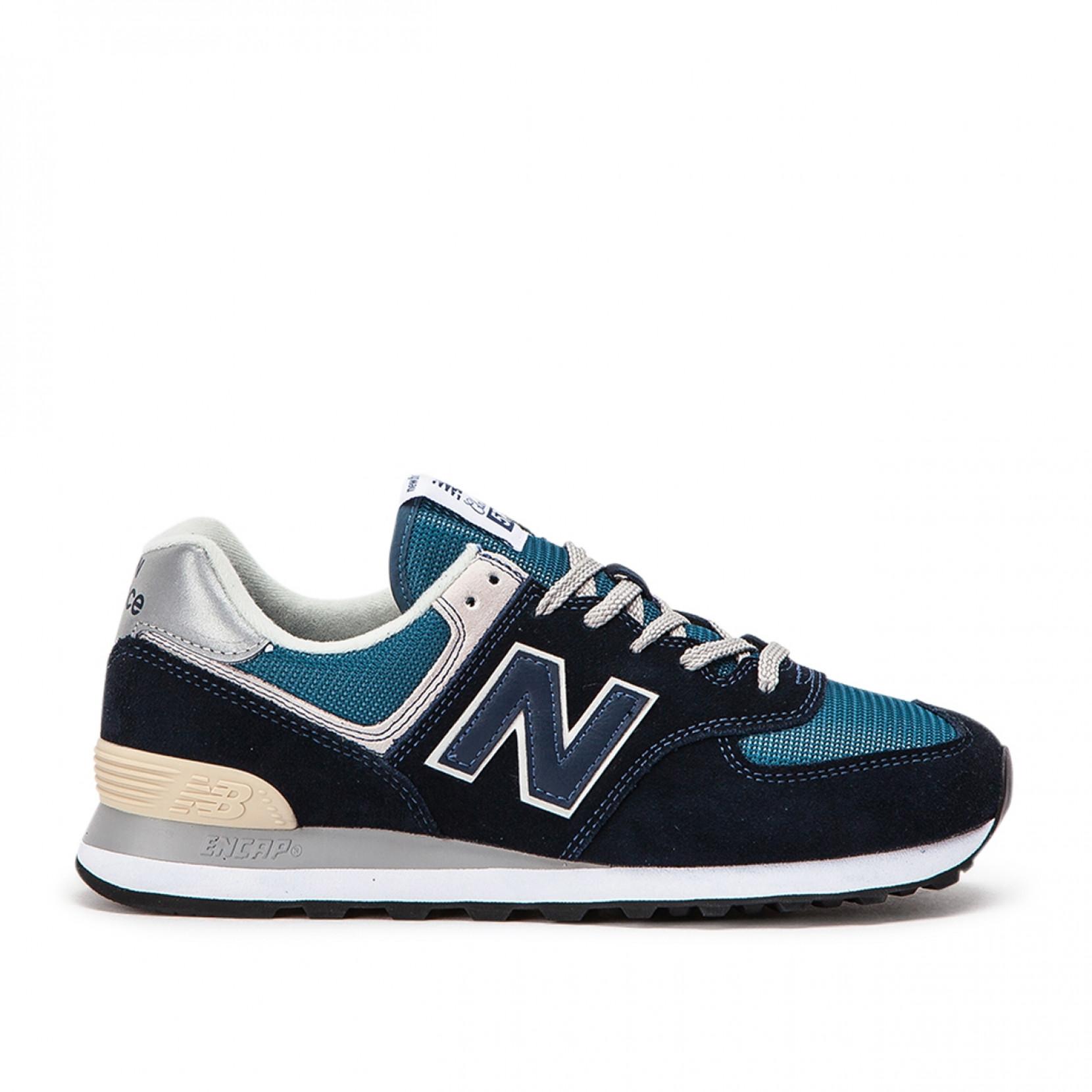 New Balance Leather Ml574 Ess in Navy (Blue) for Men | Lyst