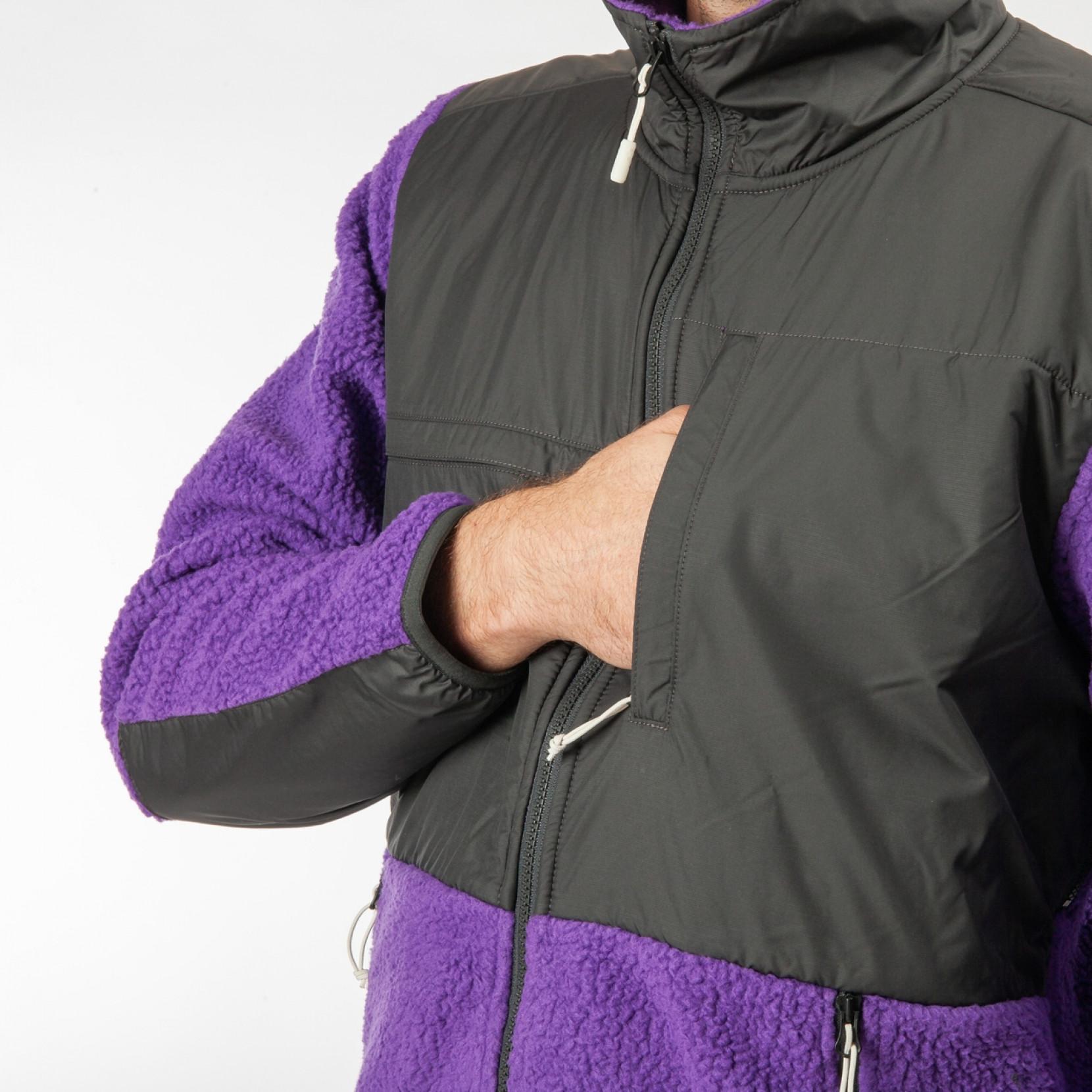north face purple fleece jacket