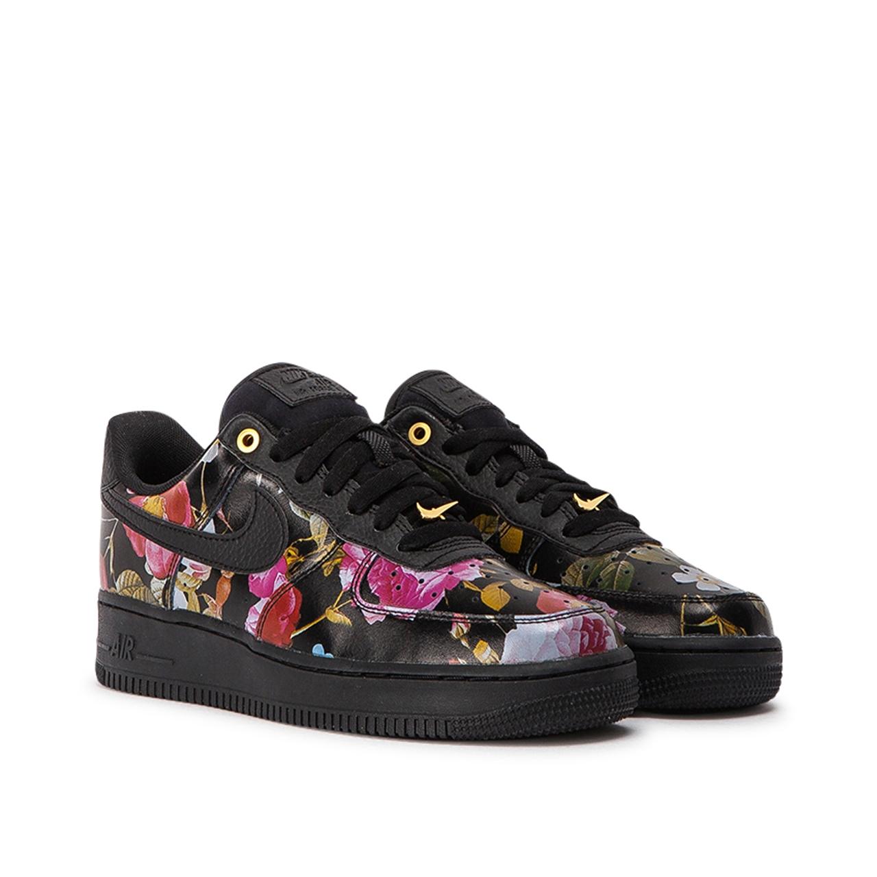 nike air force 1 floral black