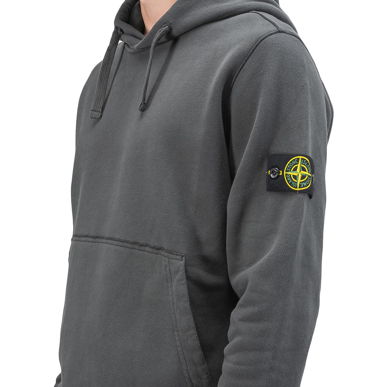 gray stone island hoodie