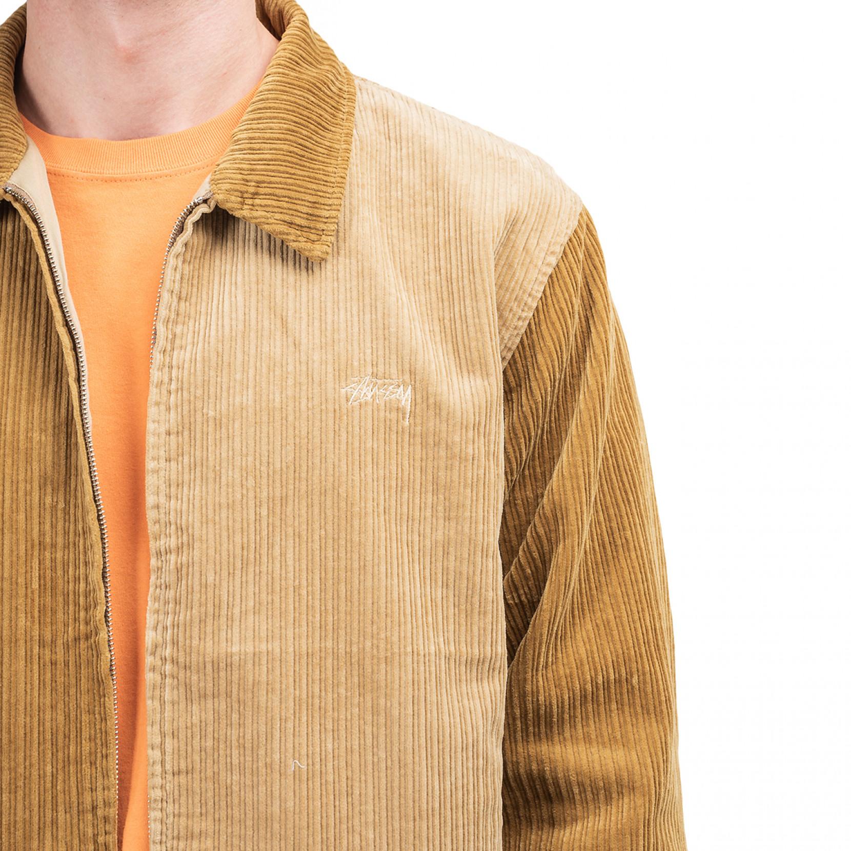 stussy mix up cord jacket