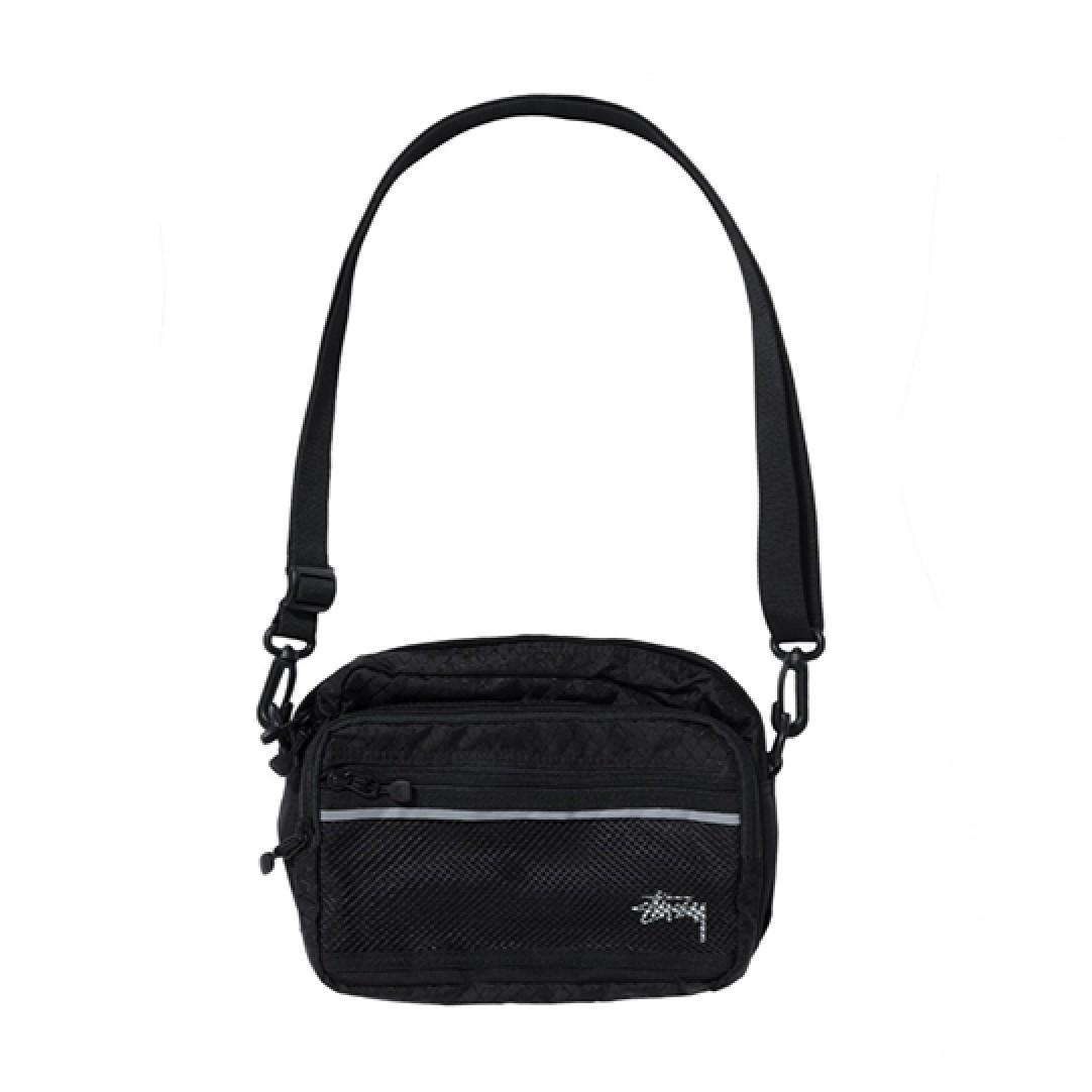 Stussy Synthetic Diamond Ripstop Shoulder Bag in Black for Men - Lyst