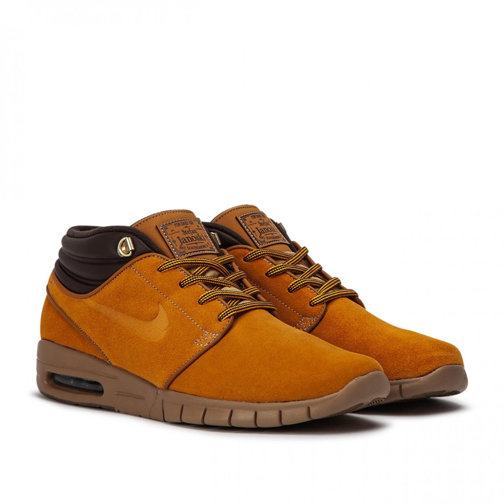 Nike Suede Stefan Janoski Max Mid Premium in Brown for Men - Lyst