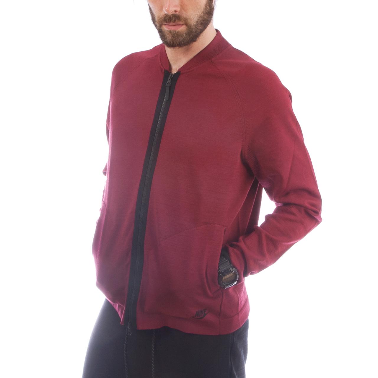 nike tech knit varsity jacket