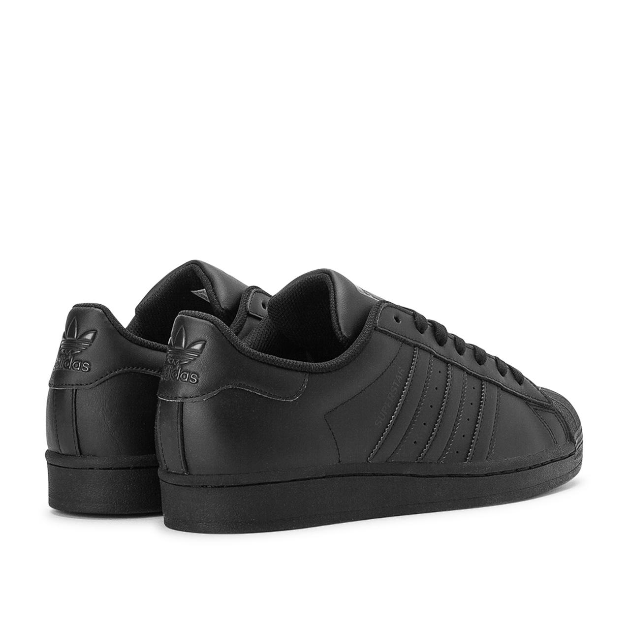 adidas superstar leather black