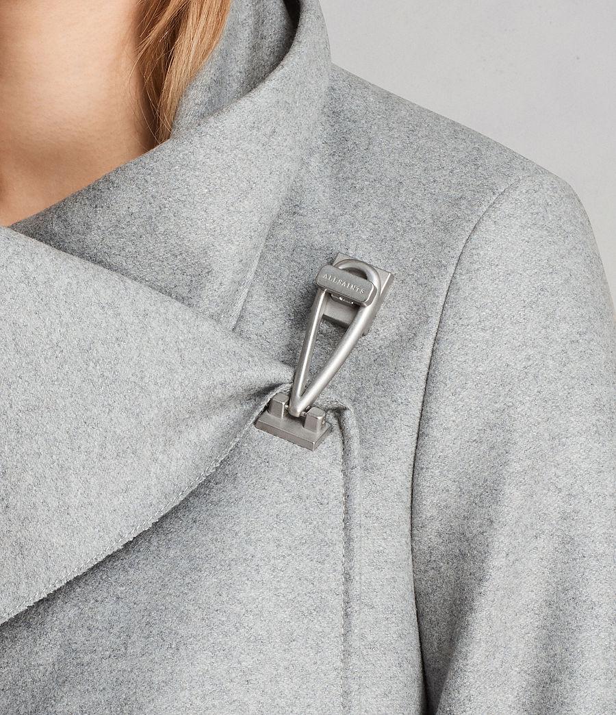 all saints city monument coat grey