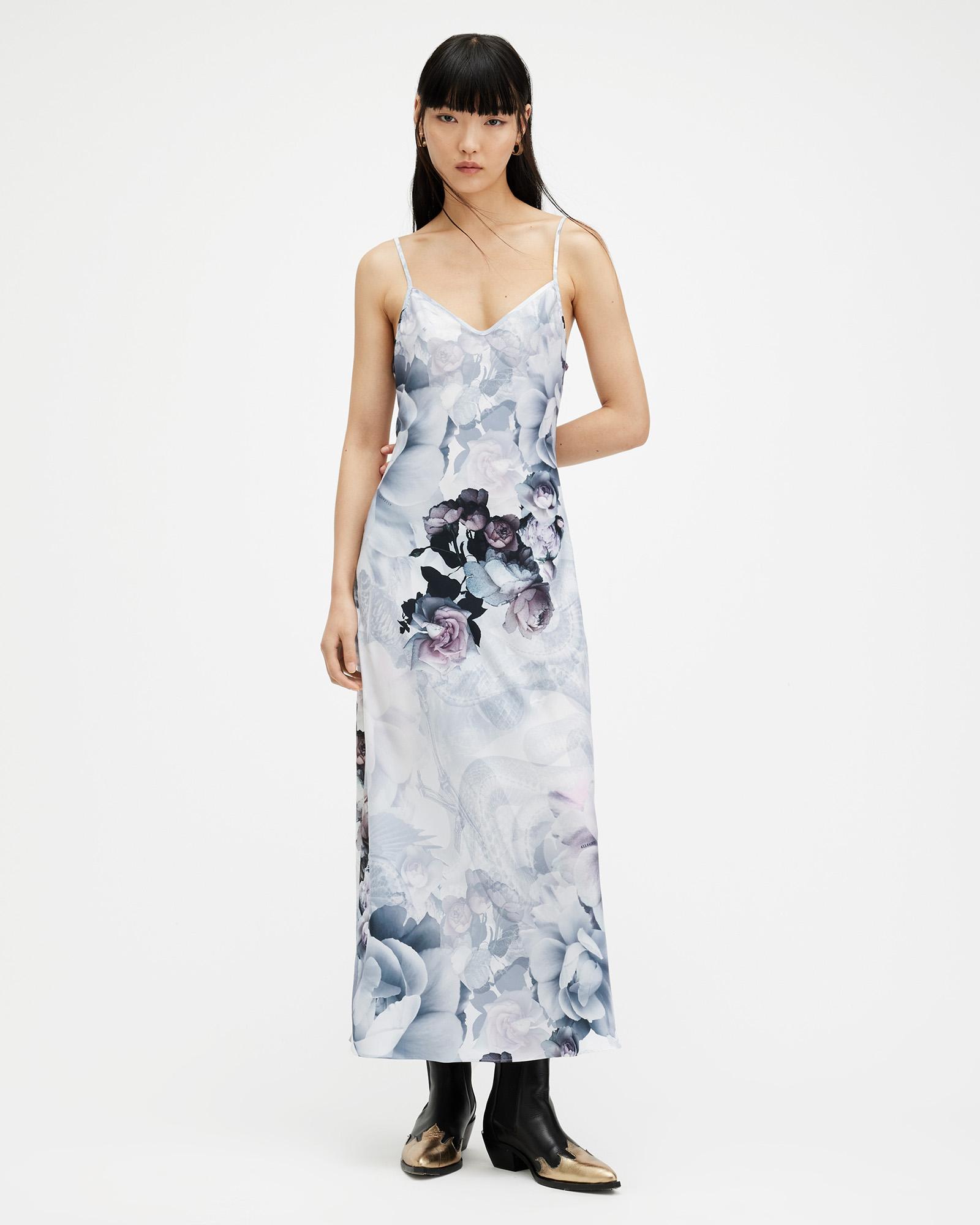 Allsaints benno tee slip midi dress hotsell