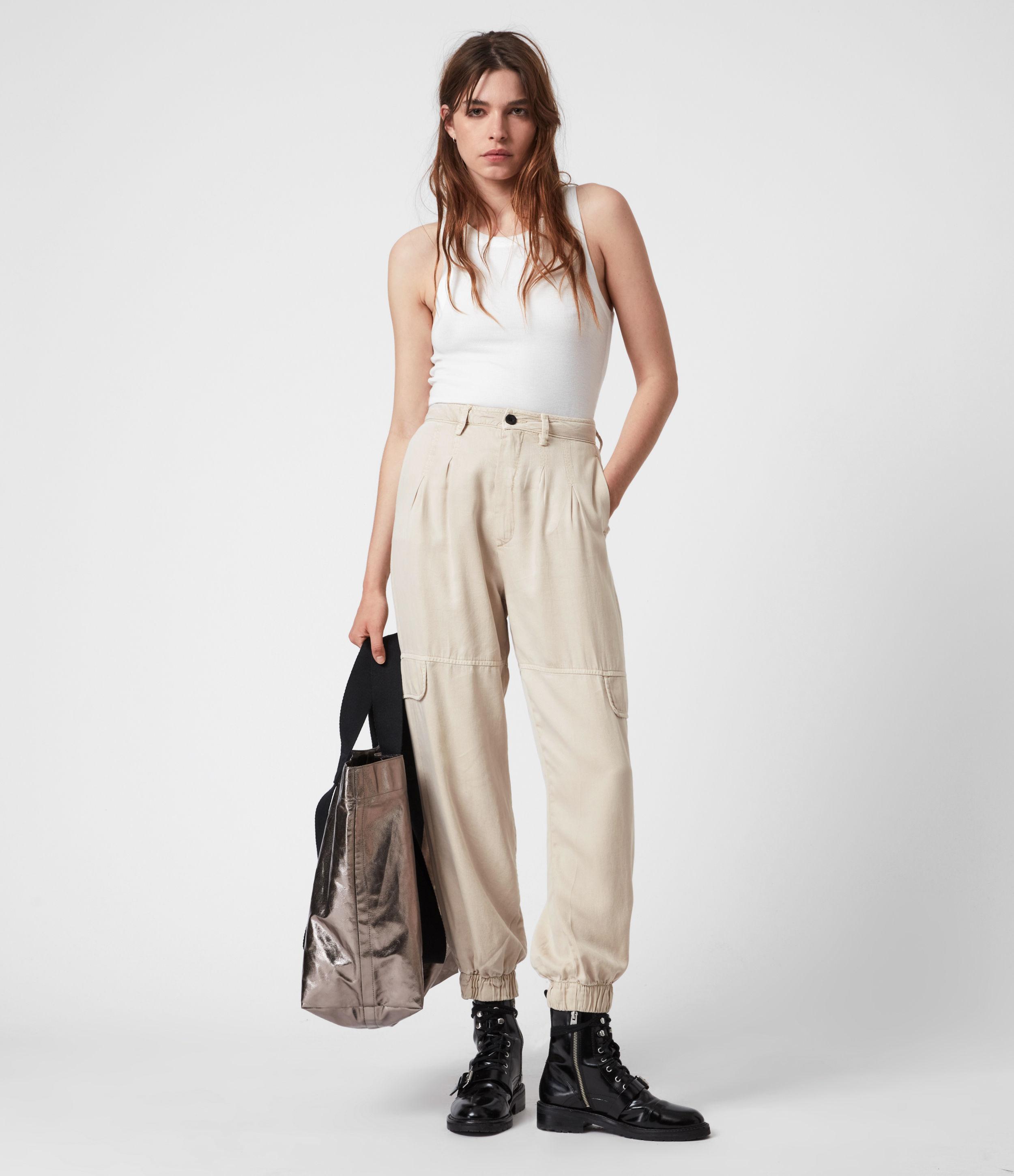 AllSaints Lira High-rise Pants | Lyst