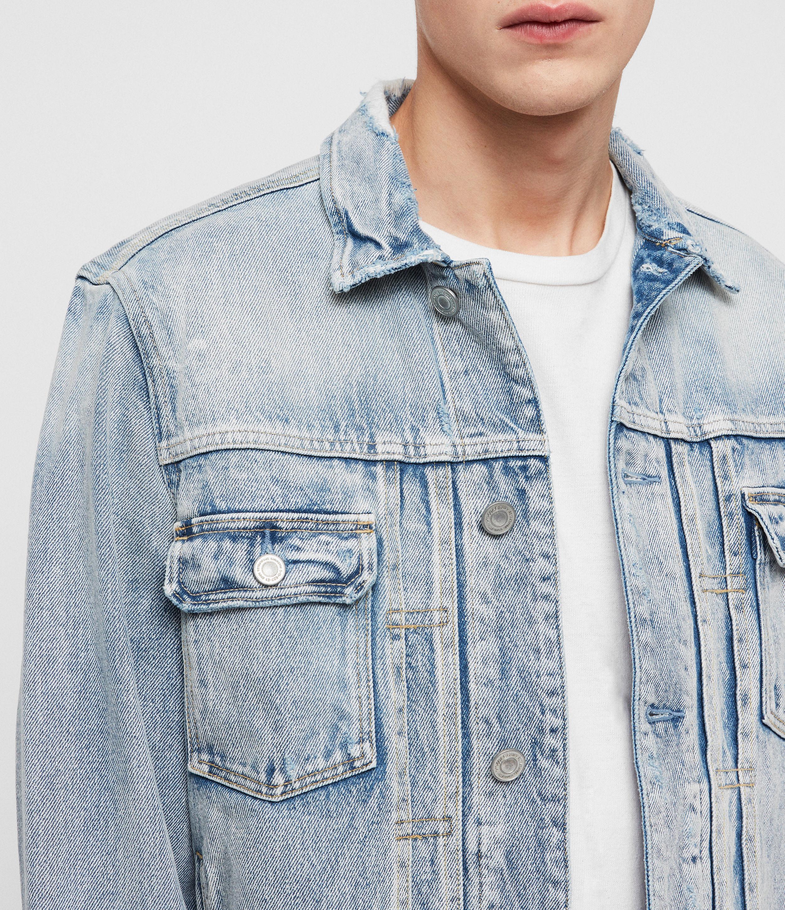 AllSaints Imoku Denim Jacket Mens in Blue for Men | Lyst UK