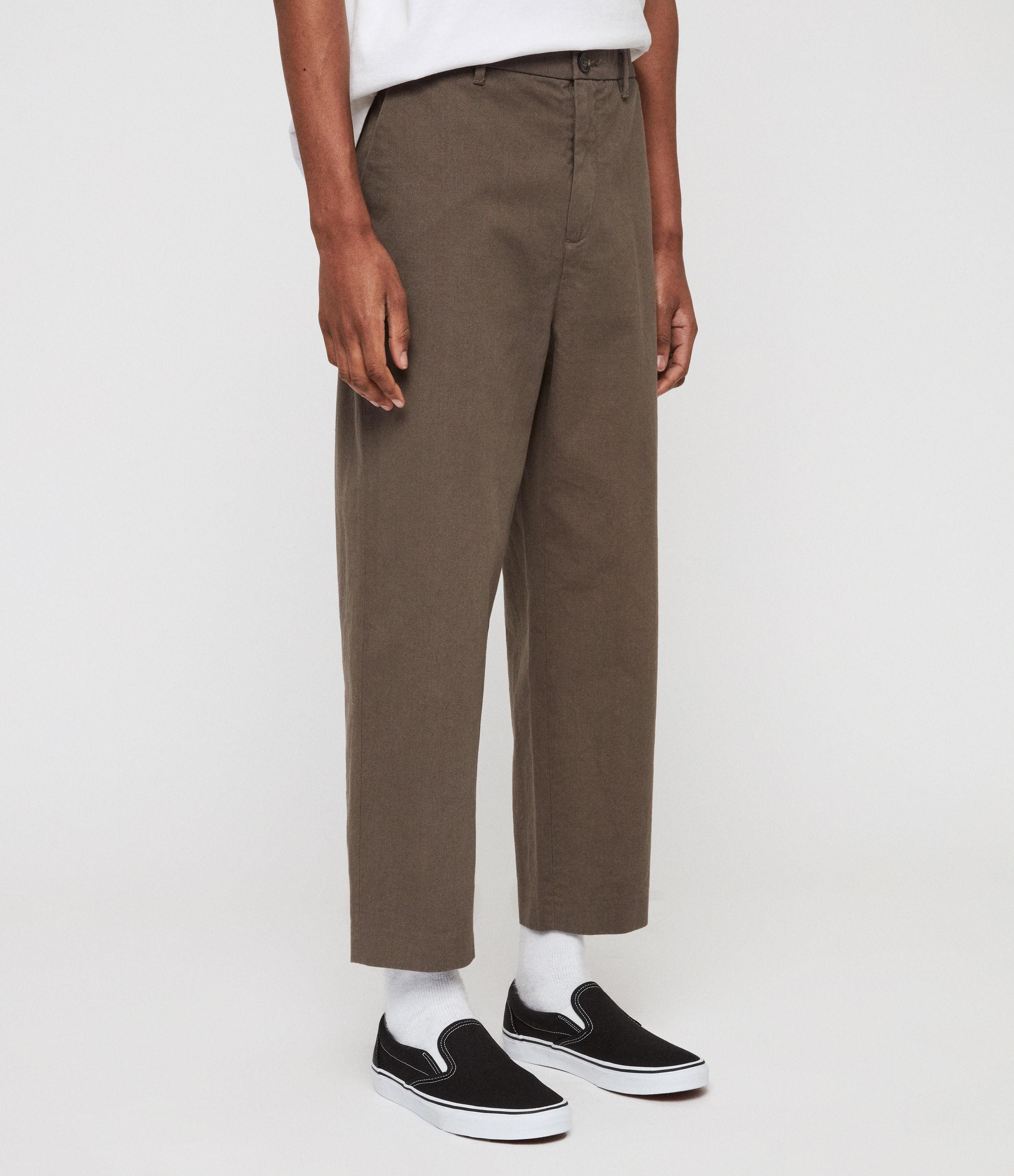 cropped tapered chinos