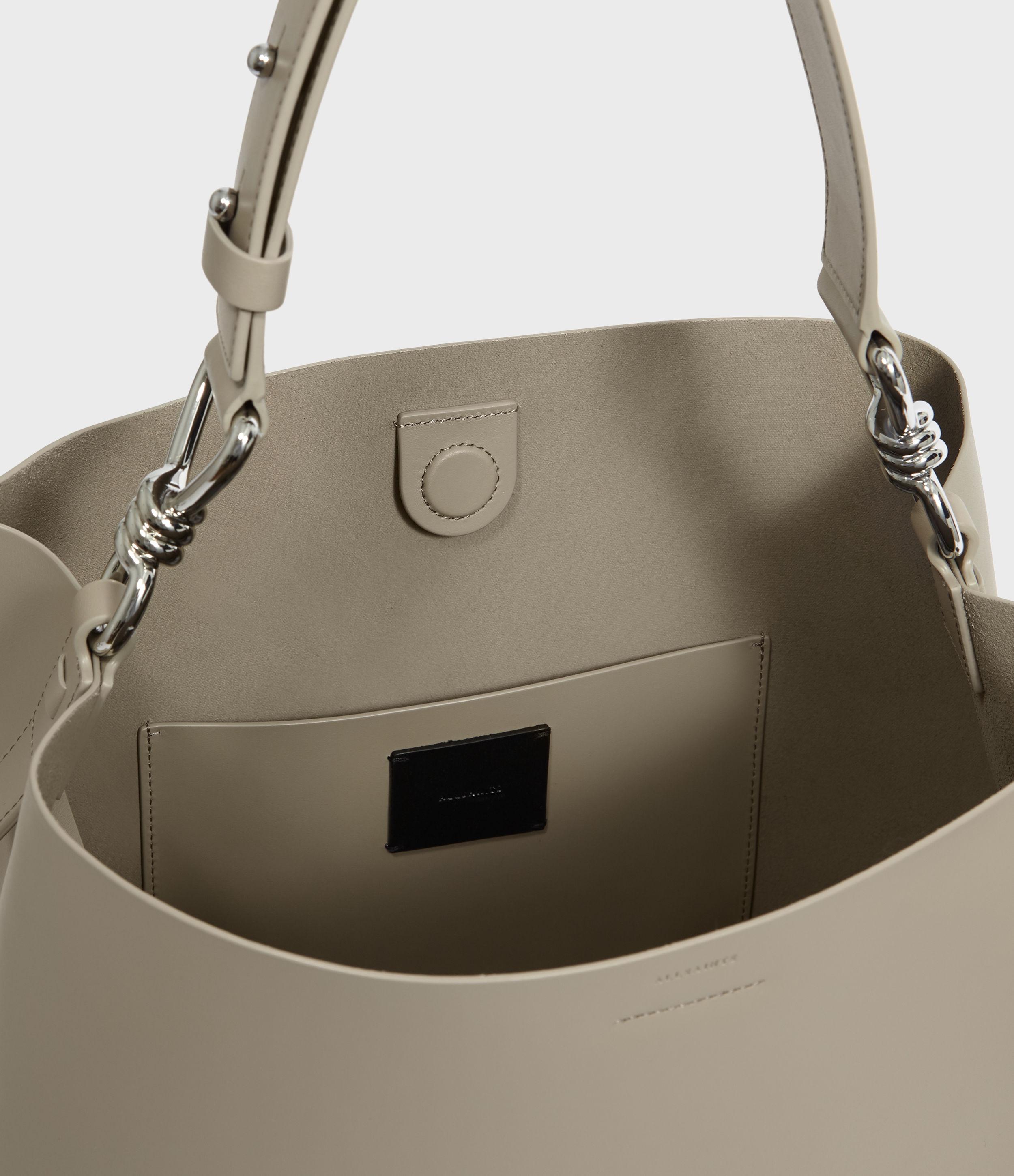 captain leather north south tote bag