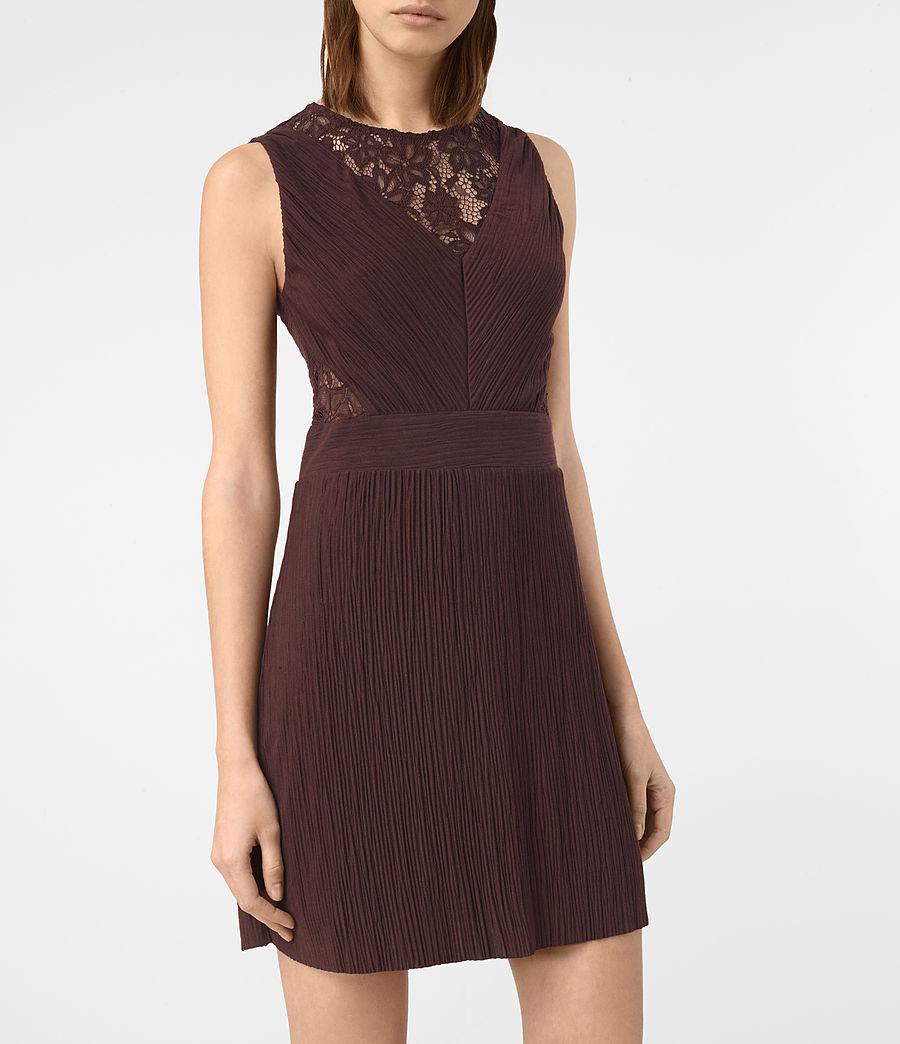 all saints burgundy dress