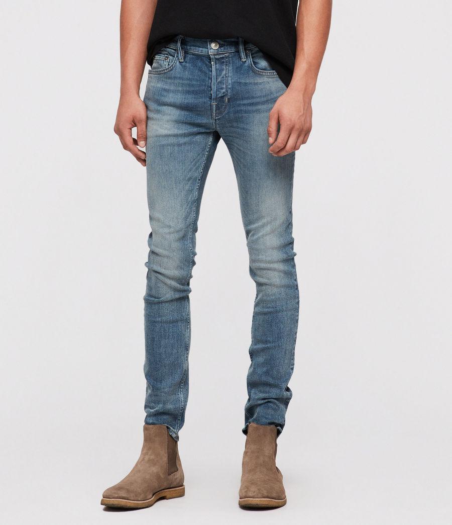 AllSaints Denim Ione Cigarette Skinny Jeans in Mid Indigo (Blue) for Men |  Lyst