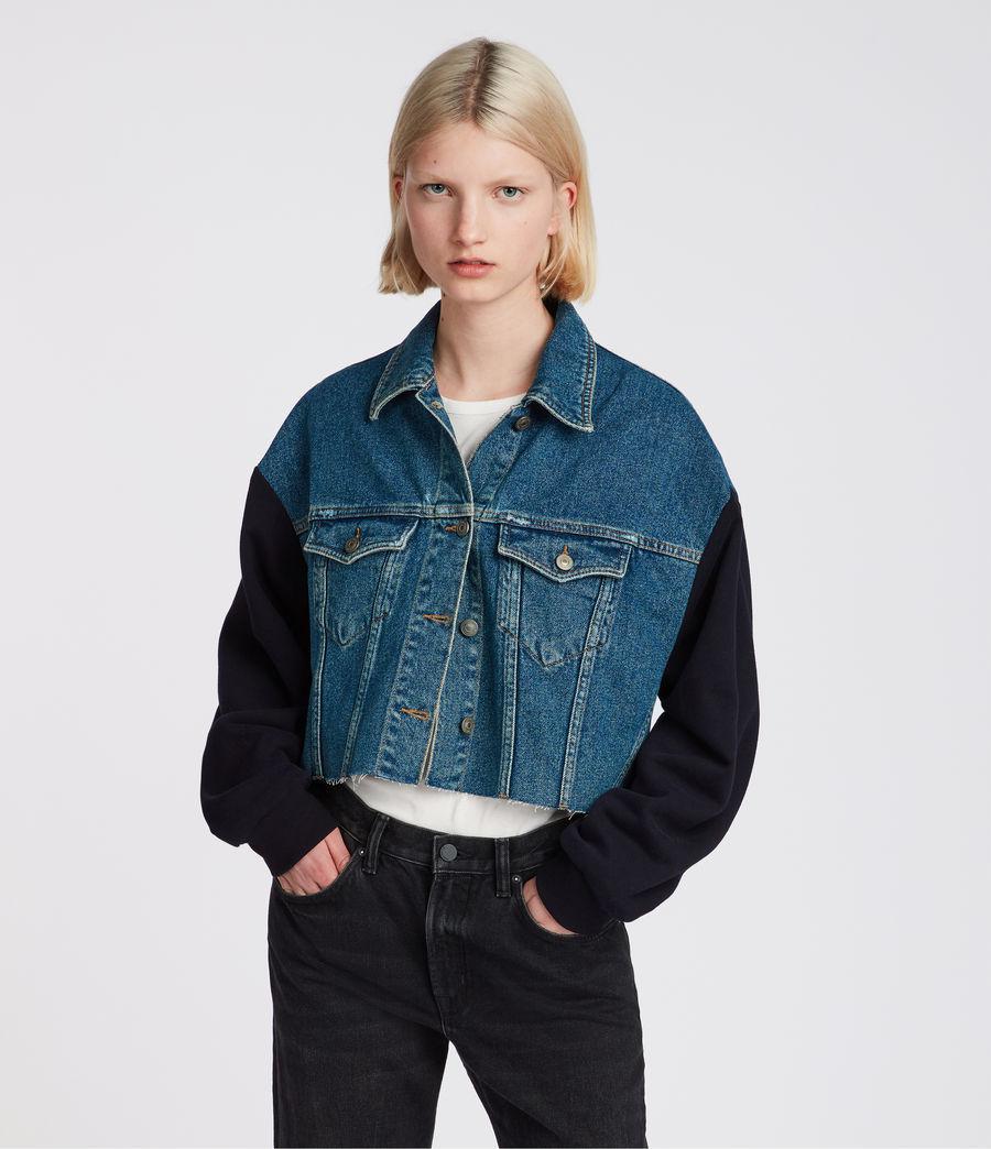 allsaints anders denim jacket