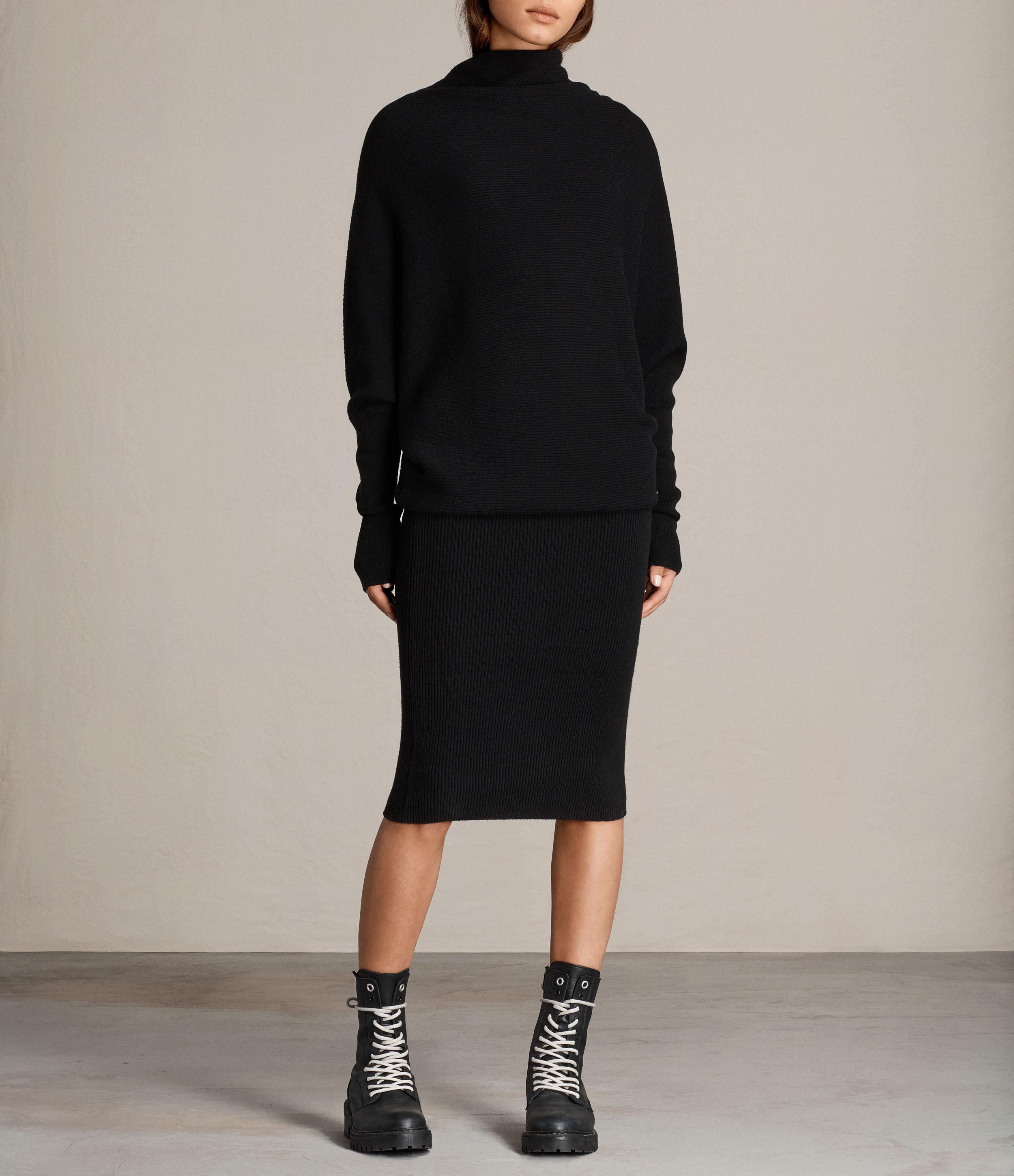 all saints ridley cowl dress