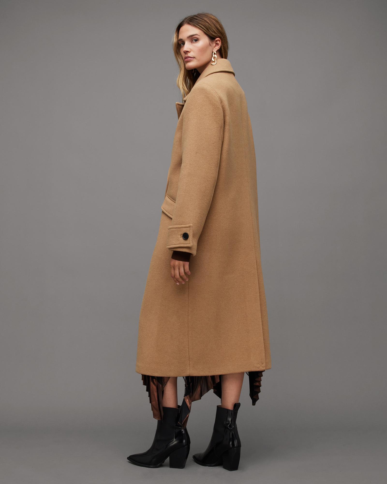 Camel coat cheap all saints