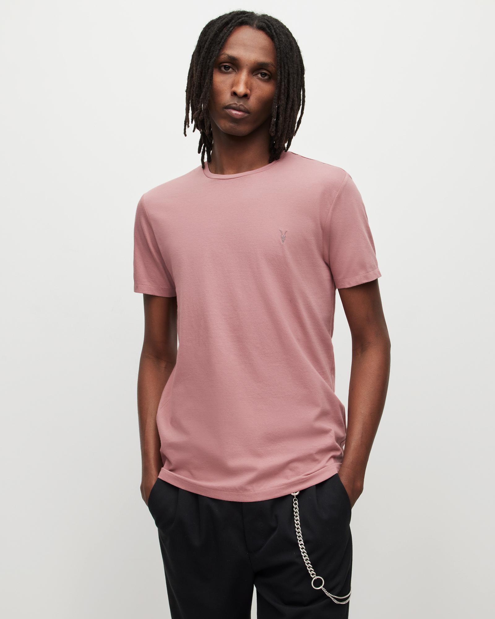 AllSaints Tonic Crew T-shirt in Pink for Men | Lyst UK