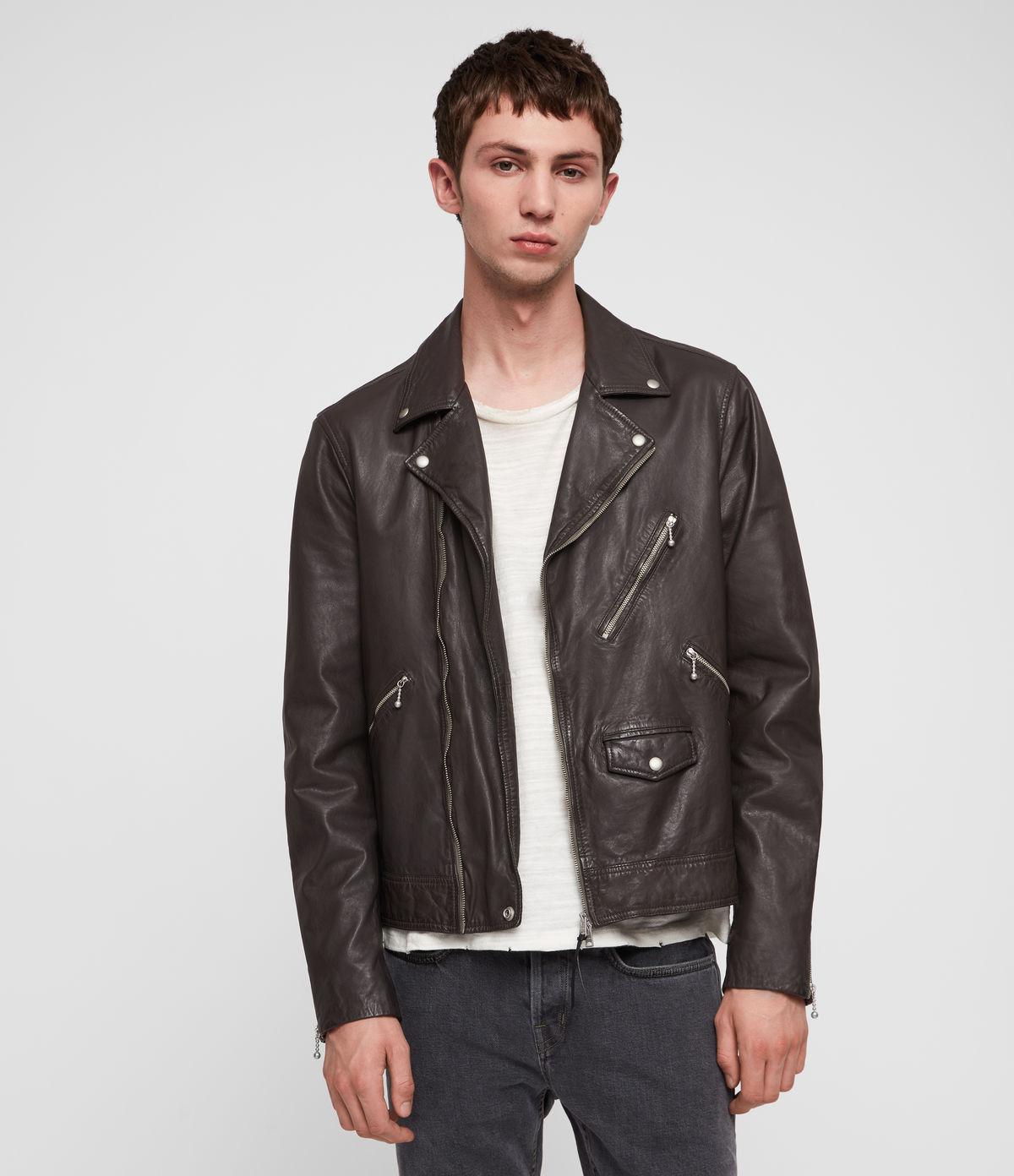allsaints holt leather jacket