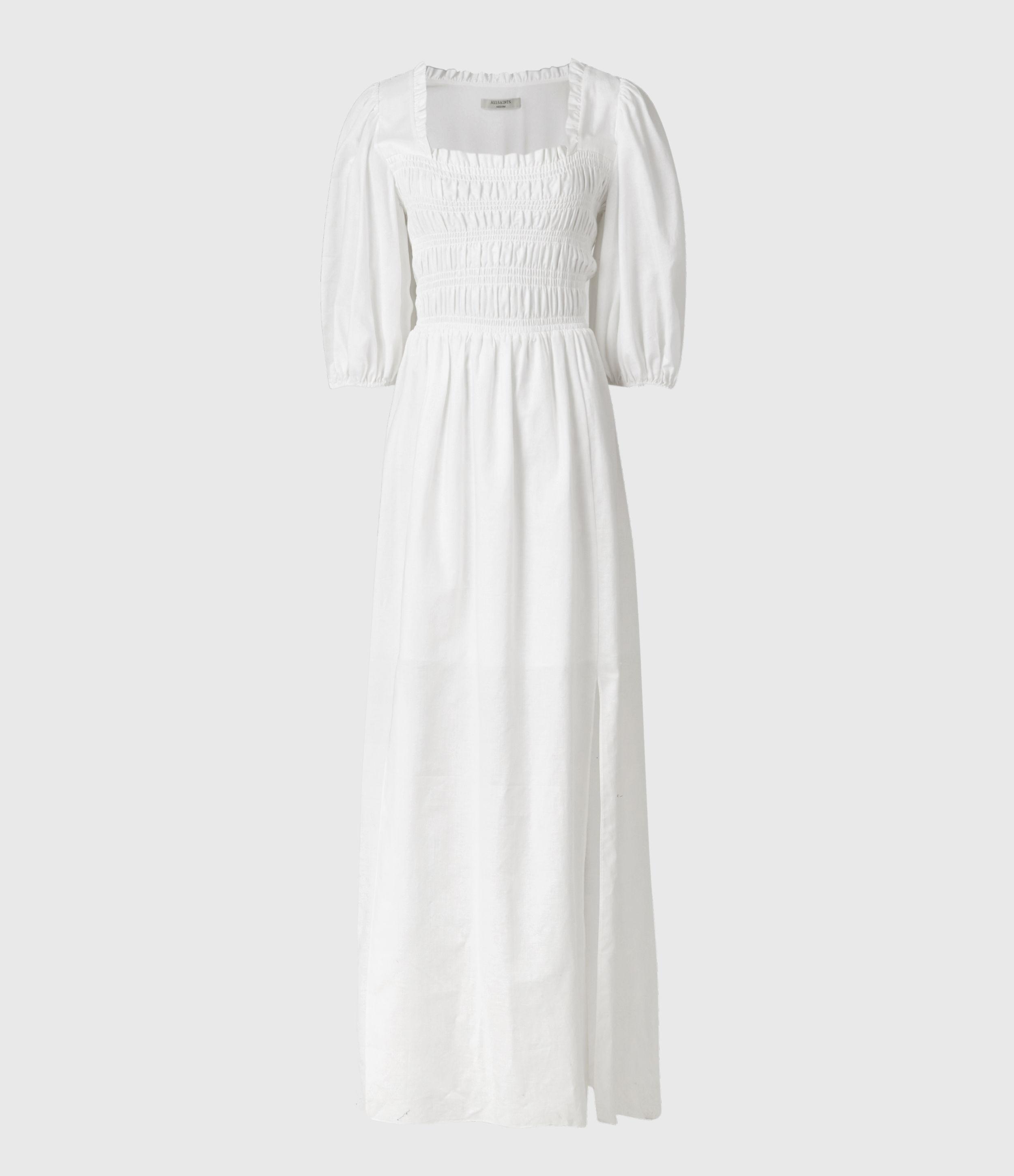 AllSaints Livi Linen Dress in White | Lyst Australia AllSaints Livi Linen Dress in White | Lyst Australia