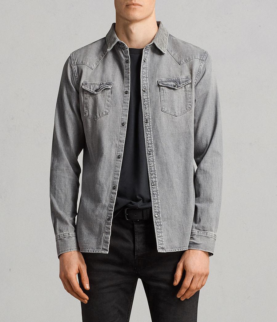 all saints denim shirt