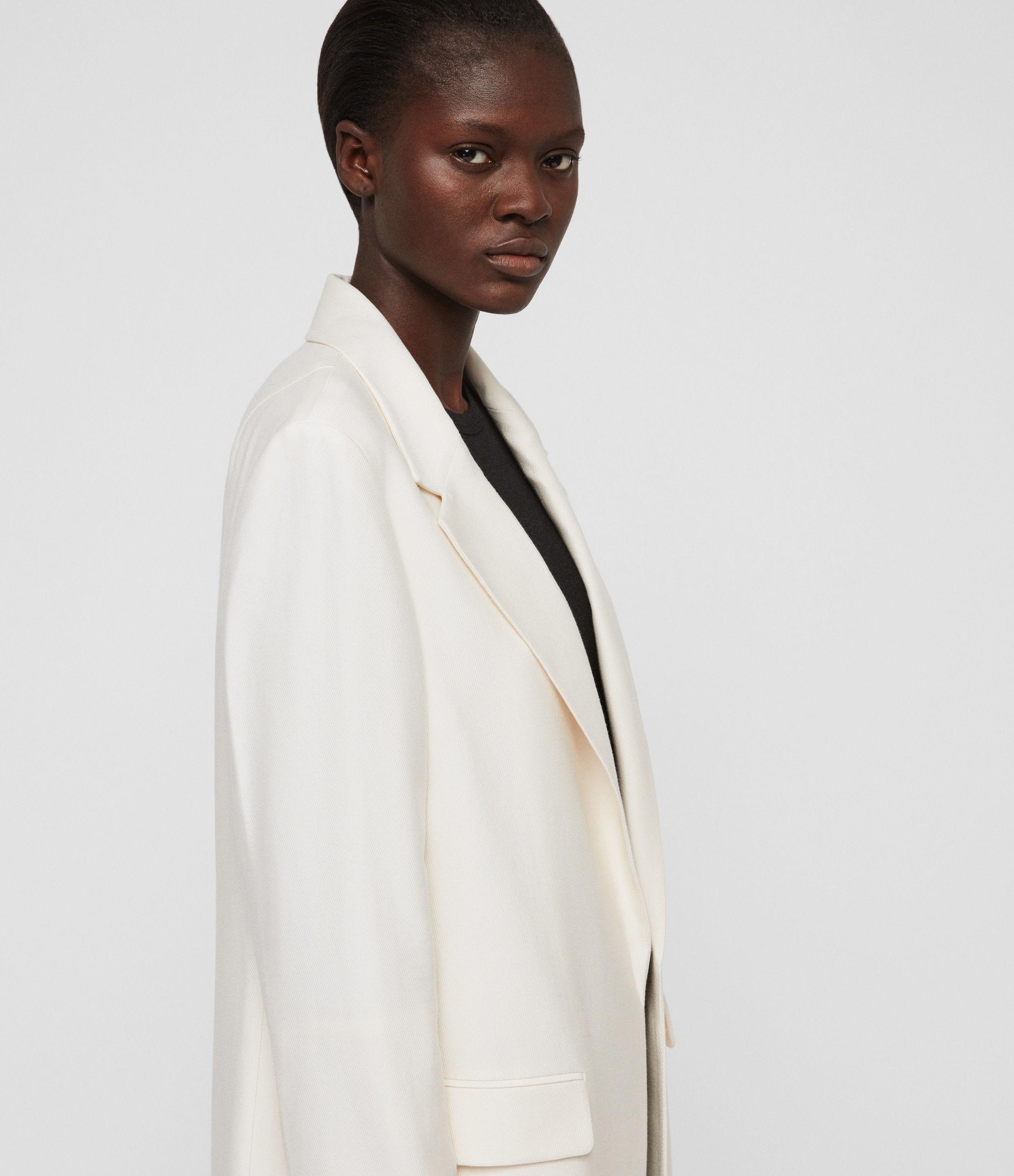 AllSaints Aleida Duster Coat in White Lyst