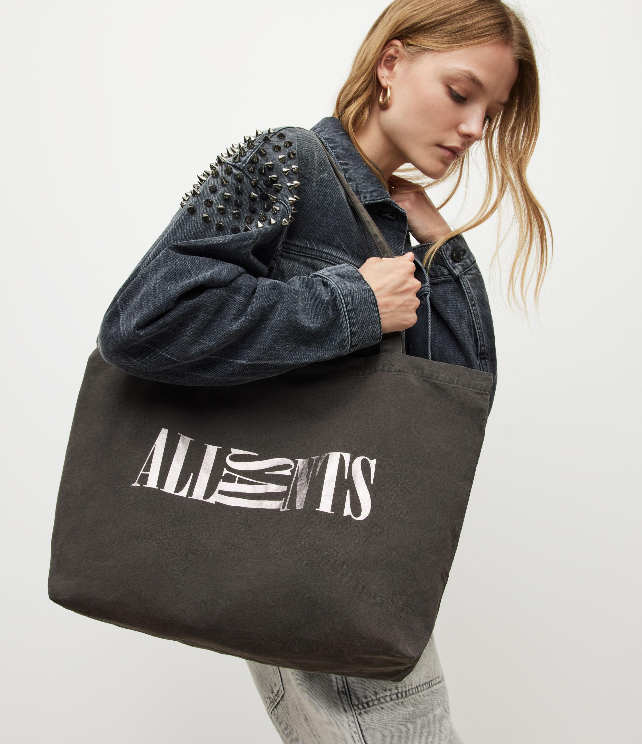 AllSaints Women's Oppose Shopper Tote Bag in Black | Lyst