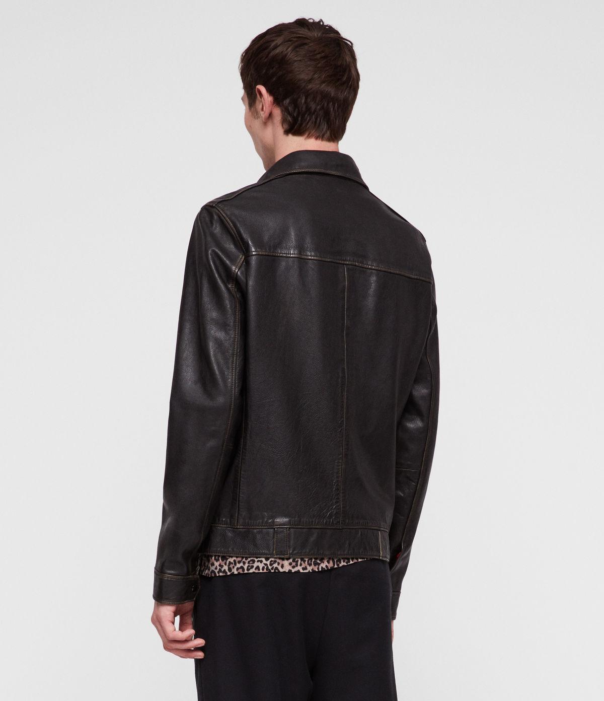 all saints caleb leather jacket