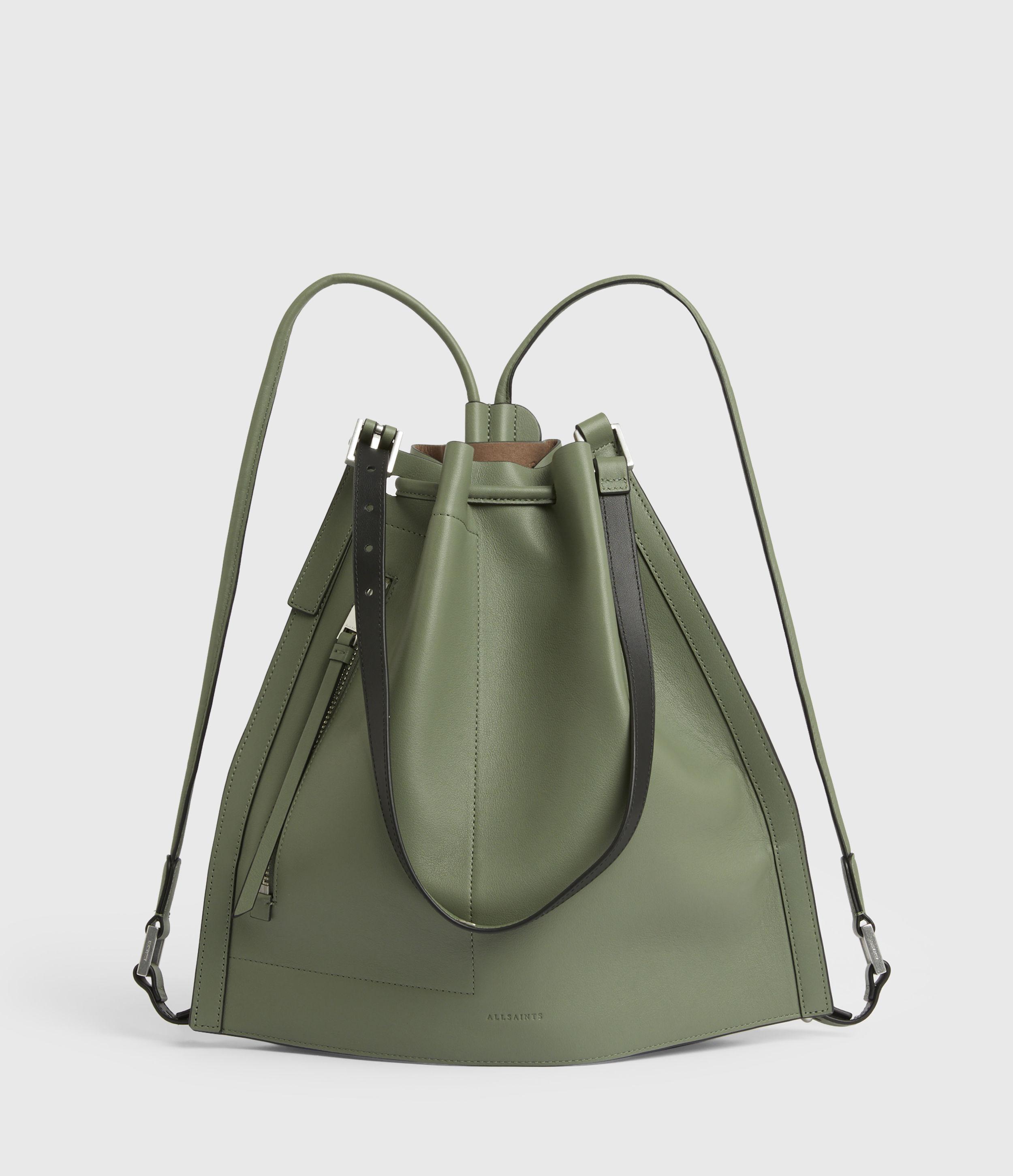 sage green backpack