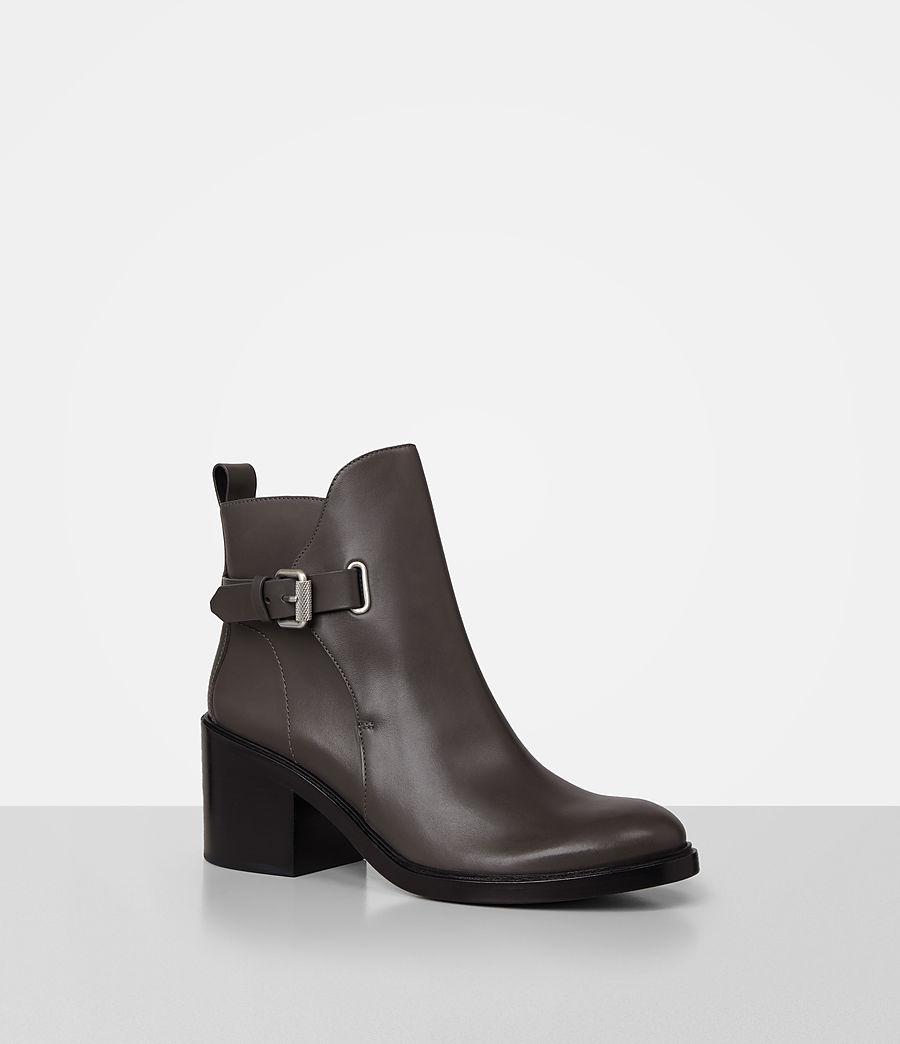 AllSaints Leather Meera Ankle Boot in Mink (Black) - Lyst