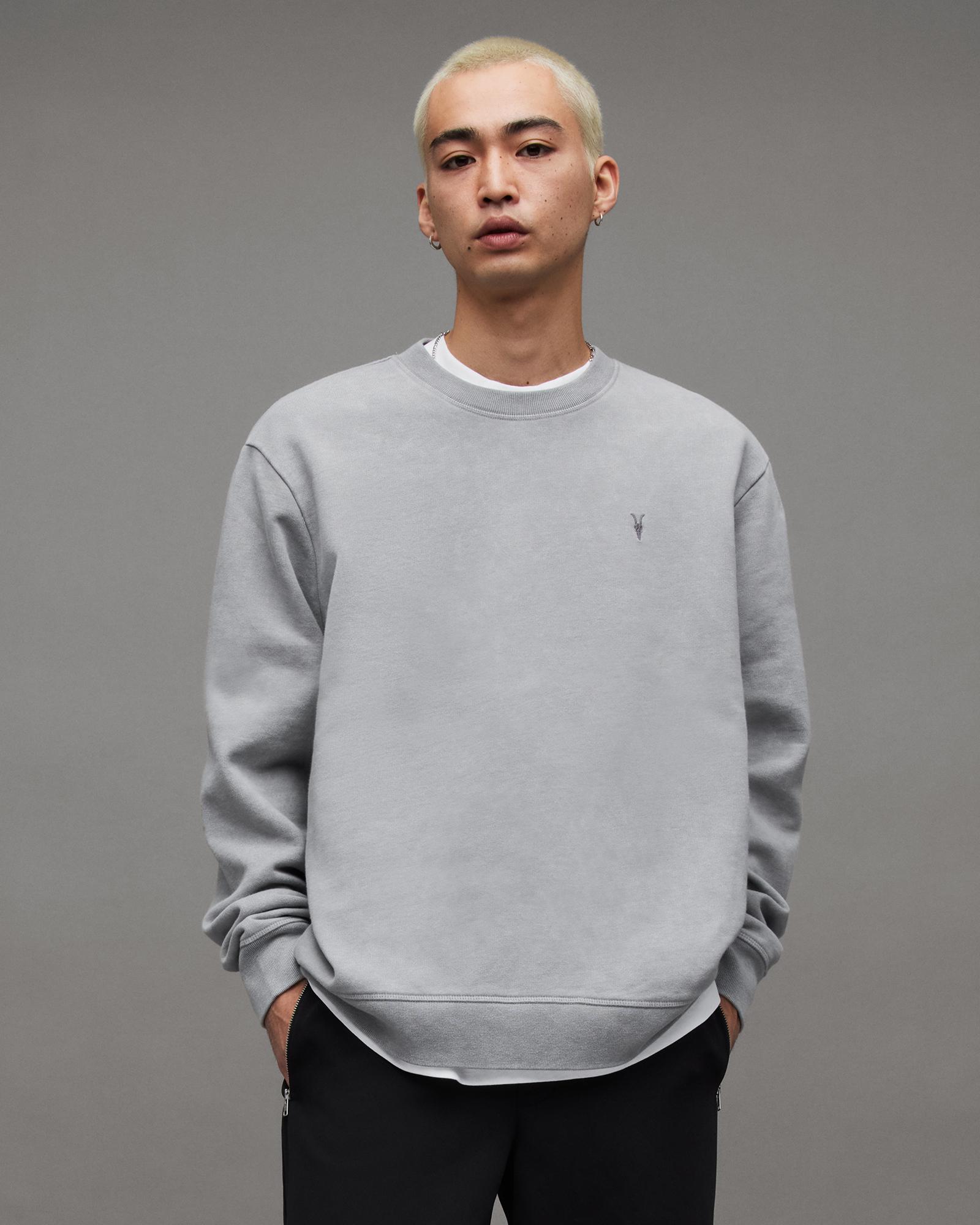 Allsaints grey sweatshirt new arrivals