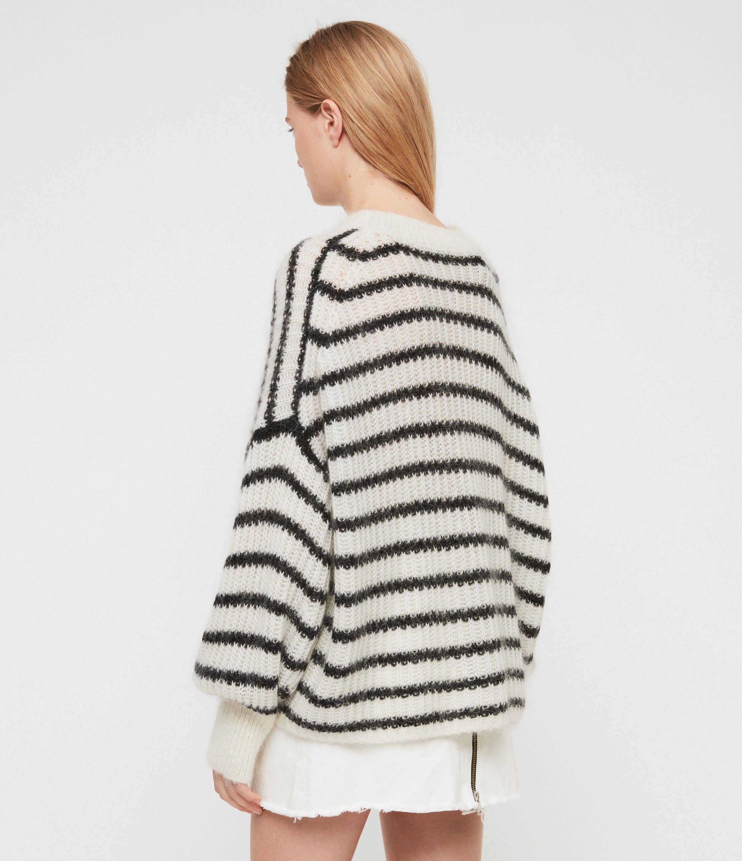 all saints striped sweater