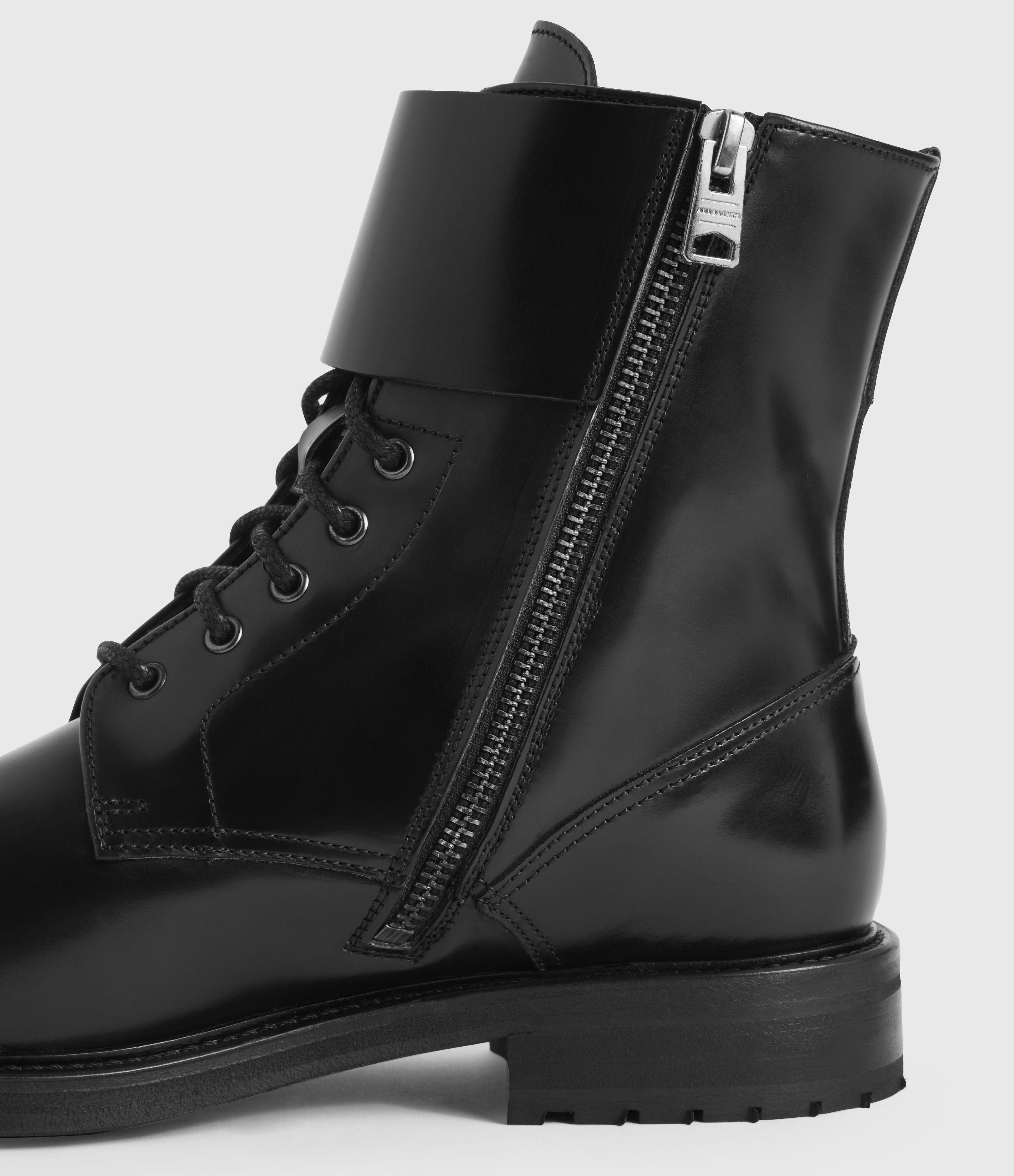 AllSaints Women's Brigade Leather Boots 