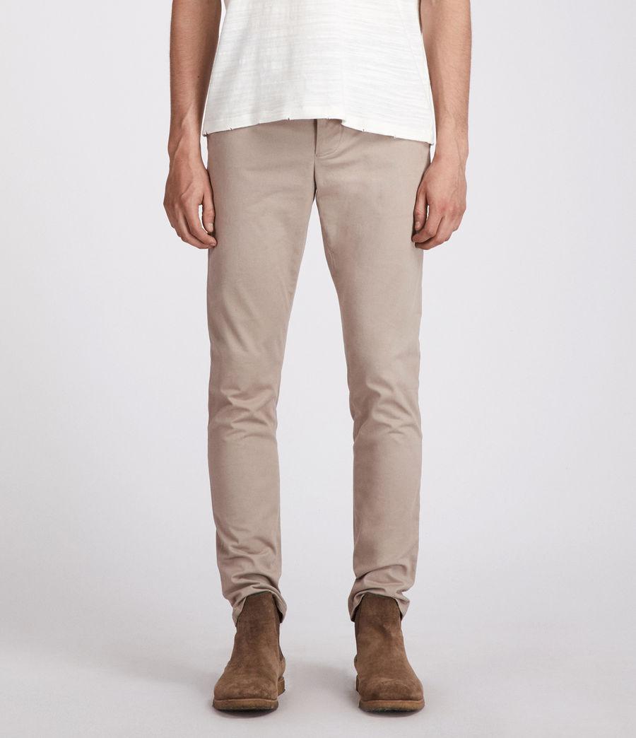 AllSaints Cotton Park Chinos in Sand 