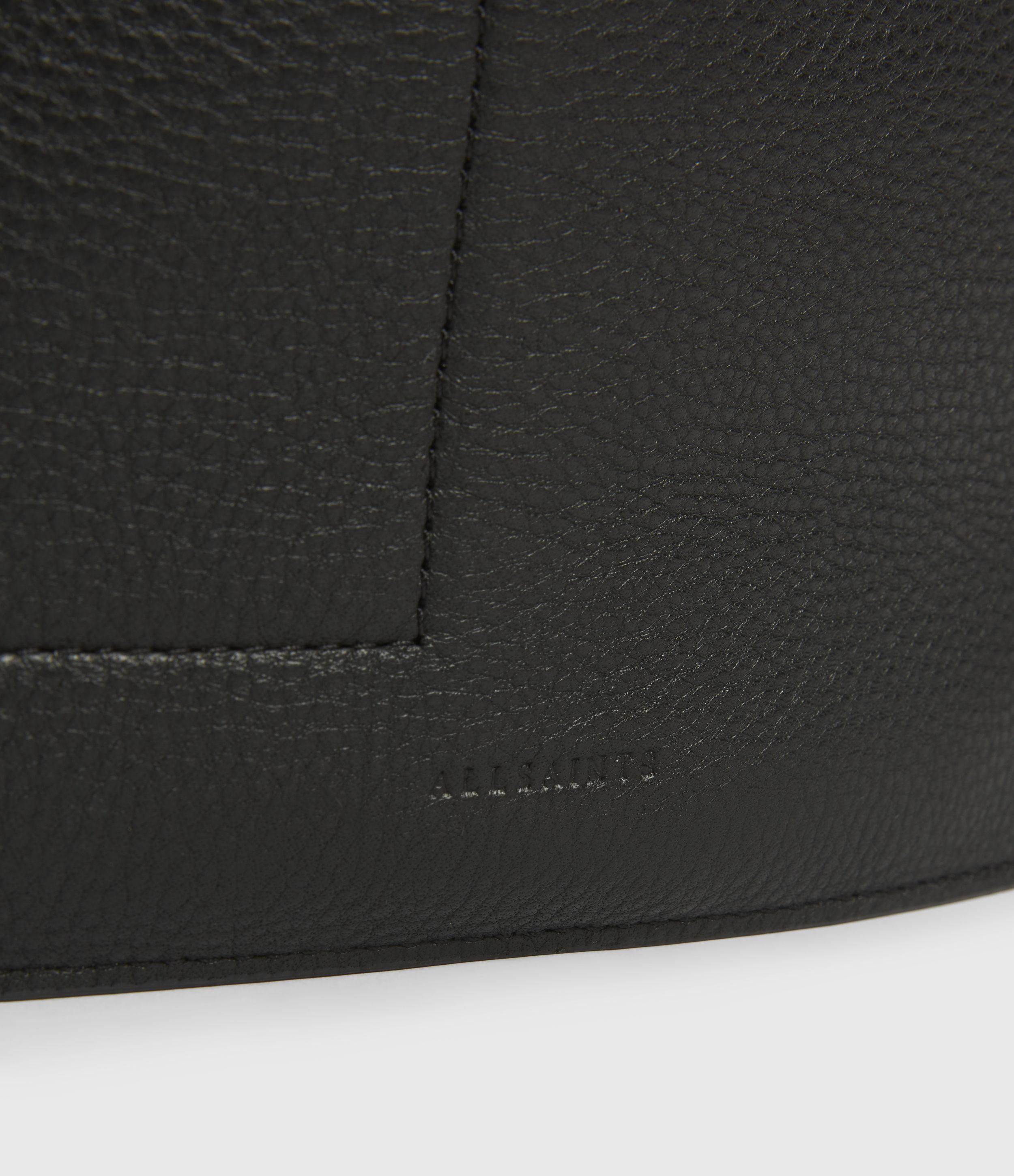 AllSaints Women s Lear Leather Backpack in Black Lyst Canada