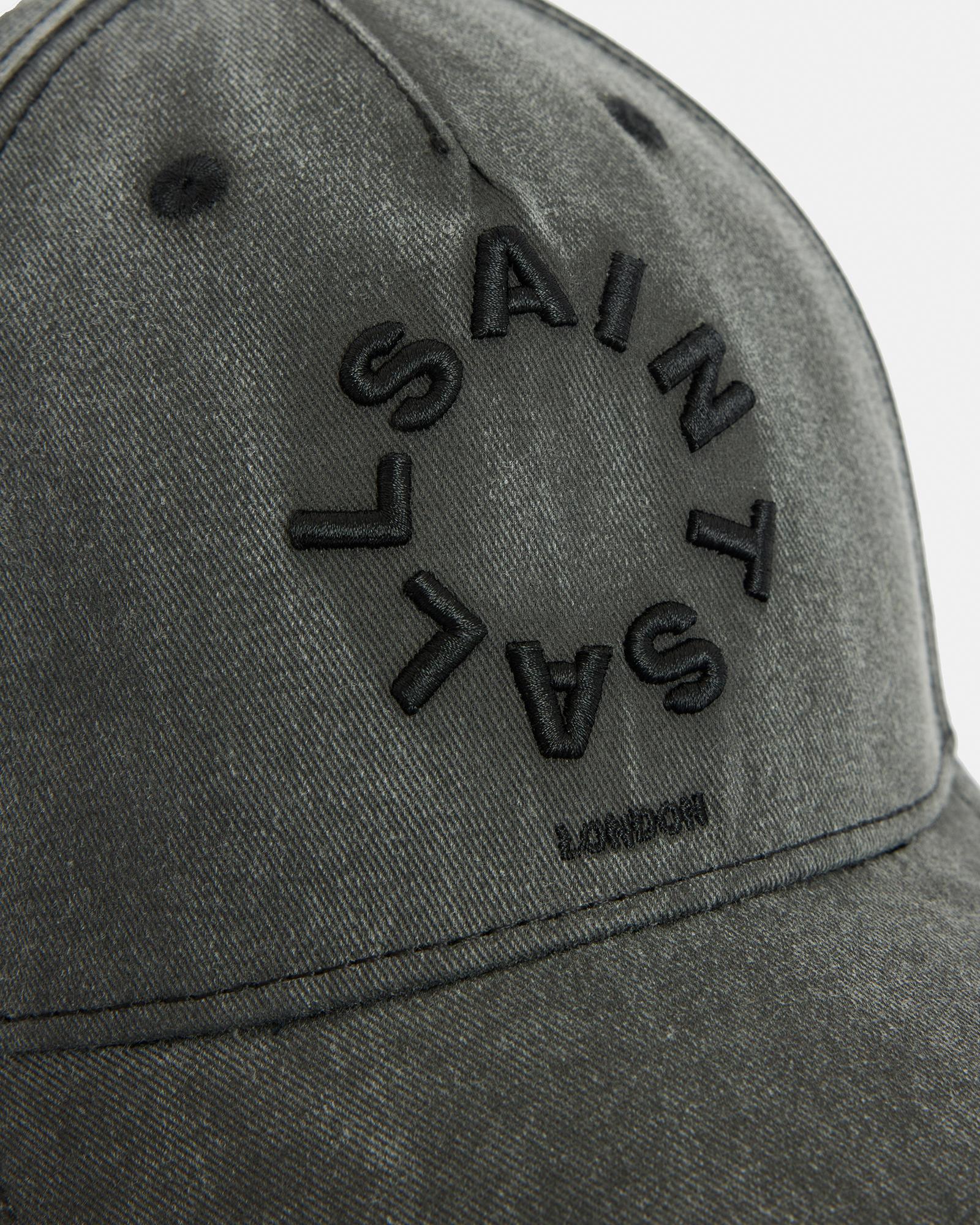 AllSaints Tierra Embroidered Logo Baseball Cap in Gray for 
