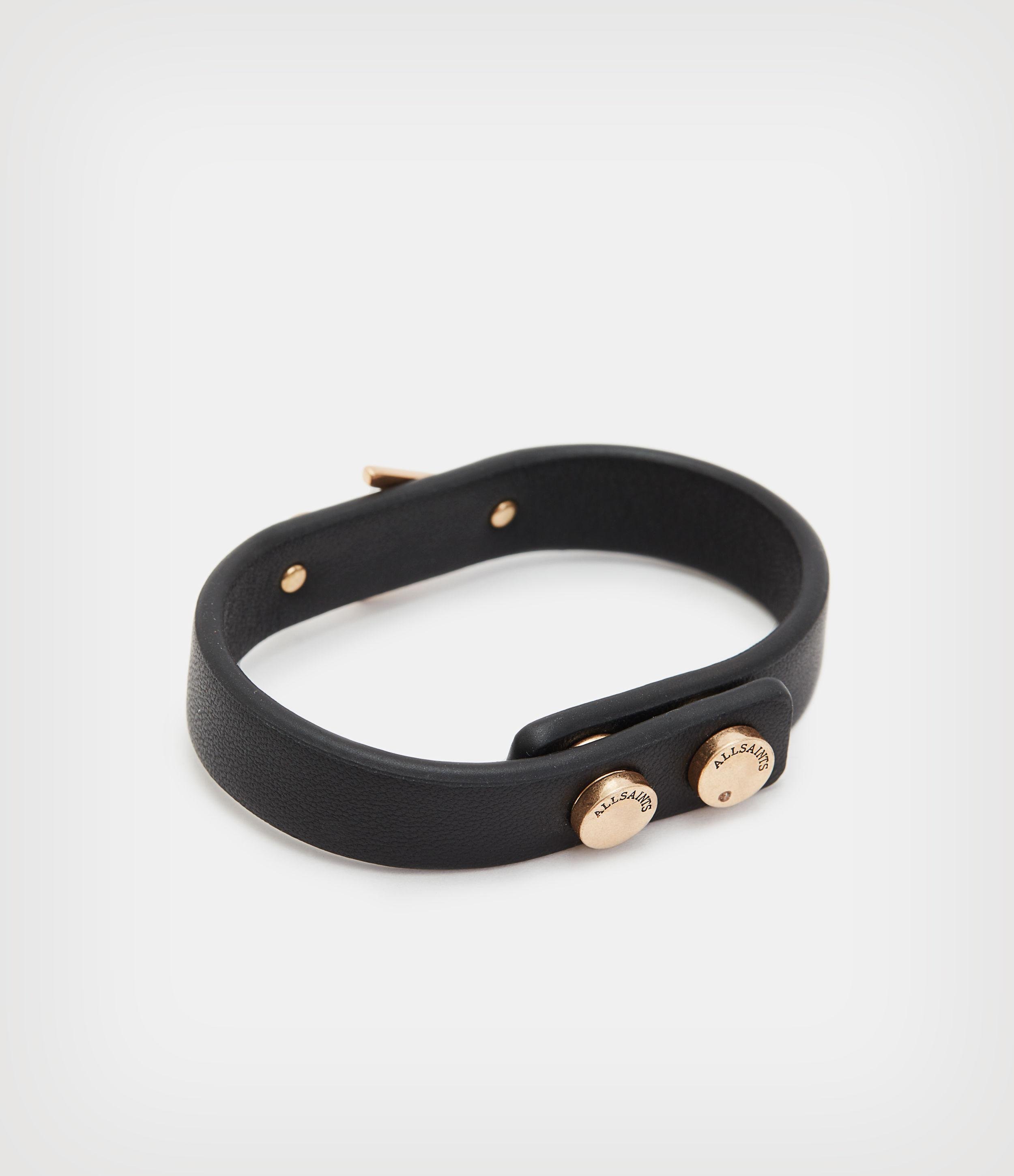 allsaints leather bracelet